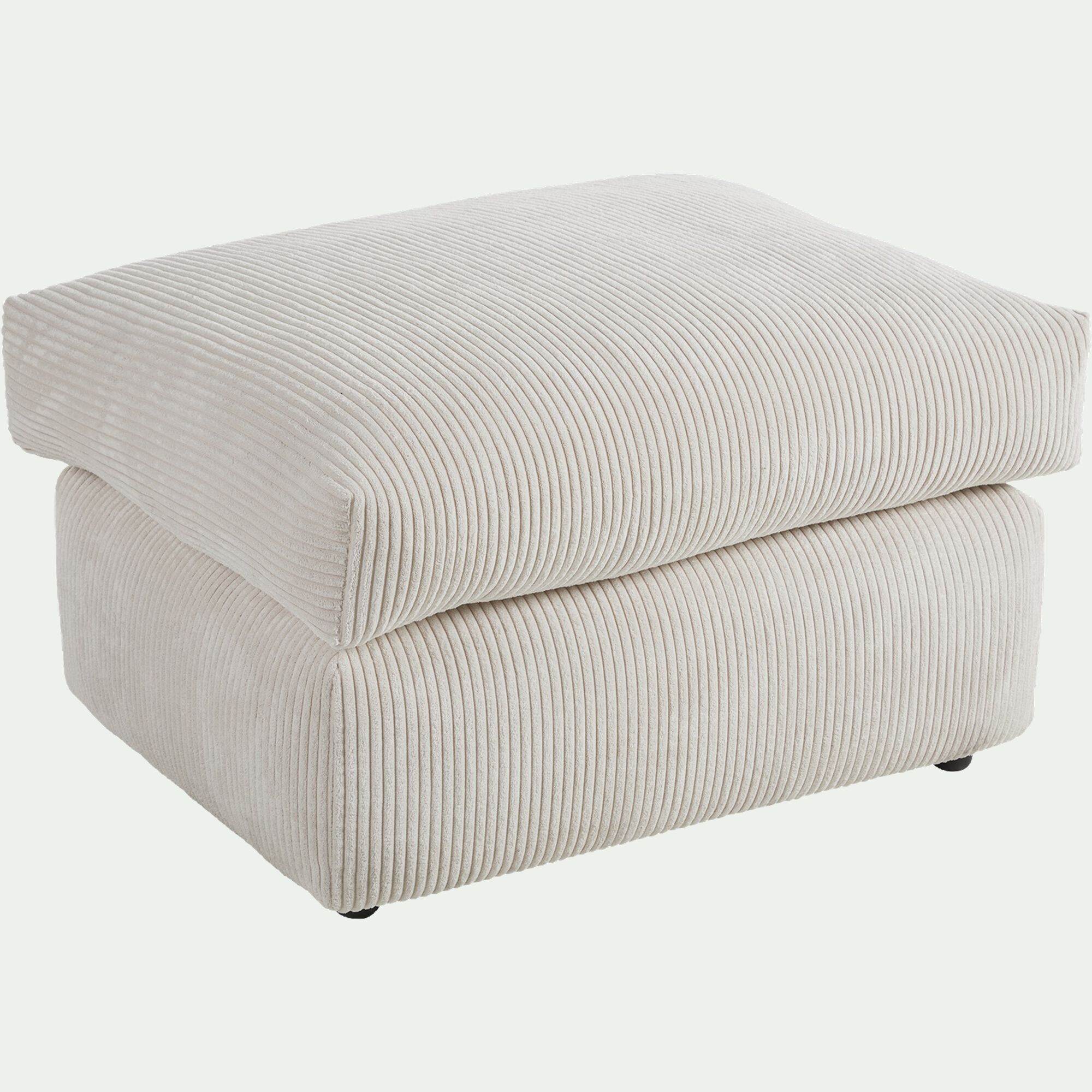 PIUMA - Pouf en velours côtelé - beige roucas