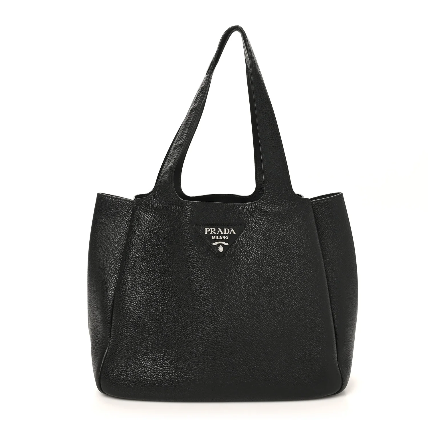 Vitello Daino Soft Large Dynamique Tote Black
