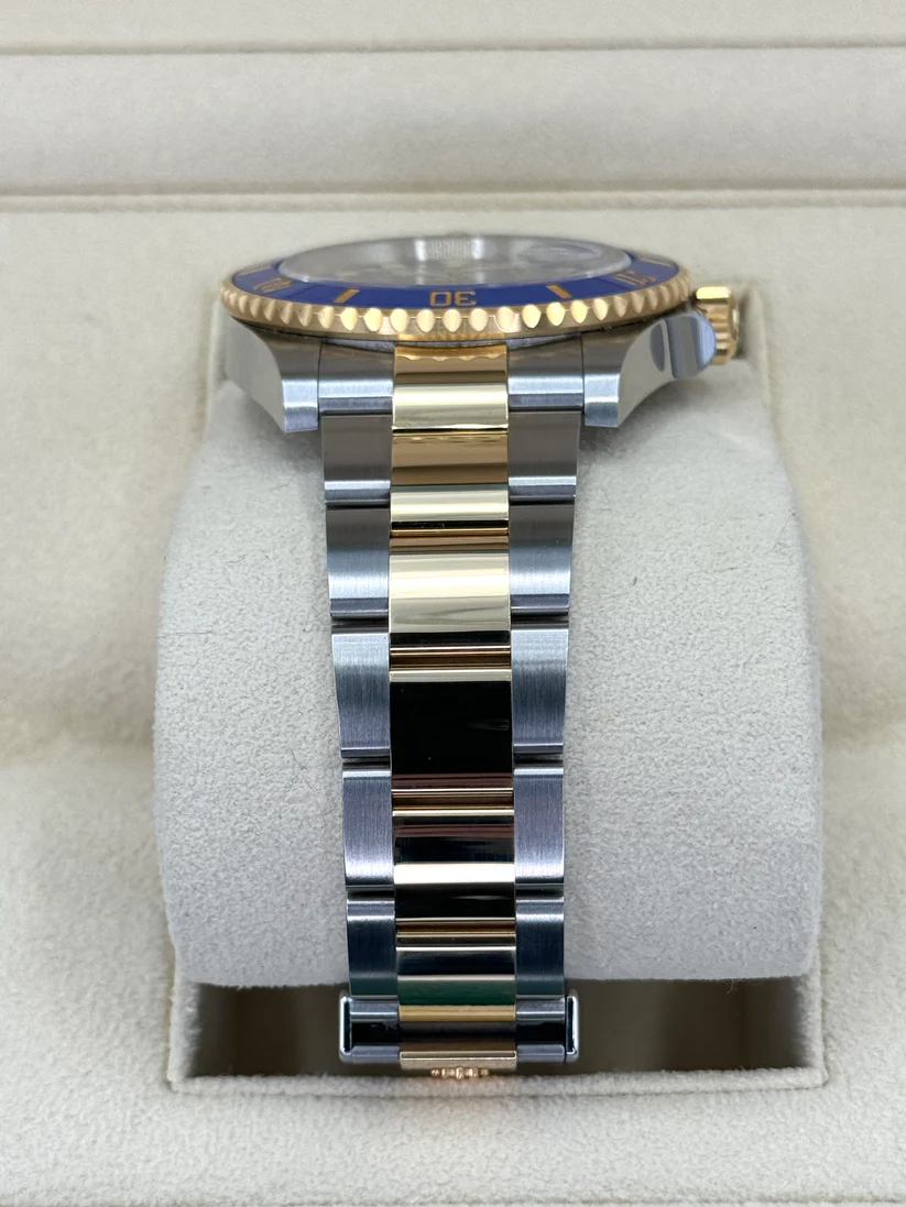 [Super Clone]Rolex Submariner Two-Tone Yellow Gold & Steel Rolesor - Blue Dial Ceramic Bezel (Ref# 126613LB)