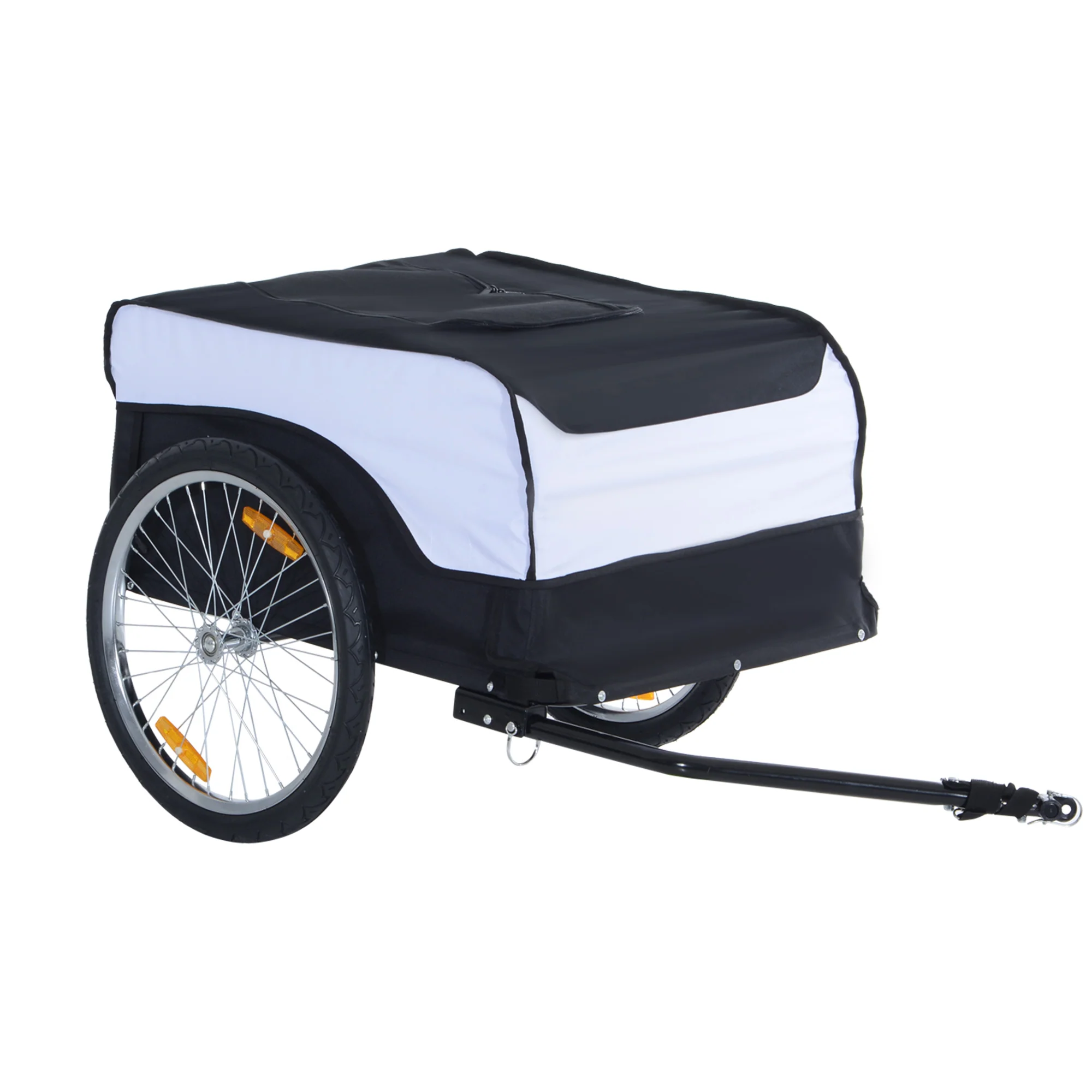 HOMCOM Fahrradanhänger faltbar große Transportbox