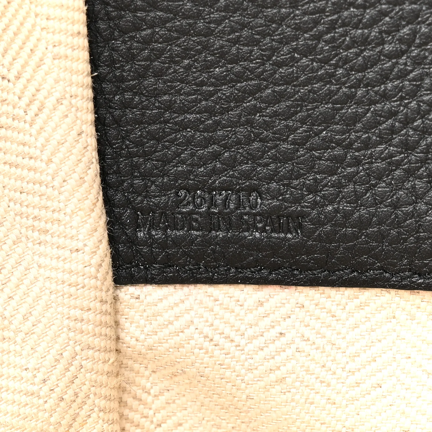 Calfskin Small Hammock Shoulder Bag Tan Ivory Black