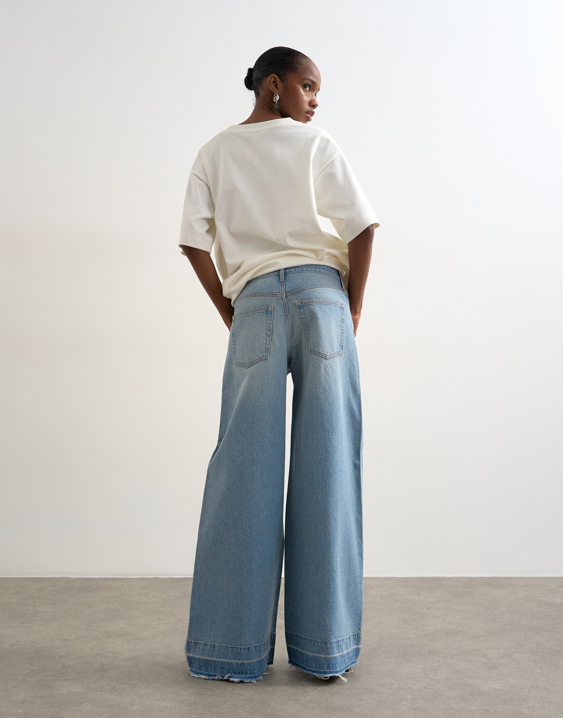 VERO MODA® TSHORIZON Mid rise Wide Leg Fit Jeans