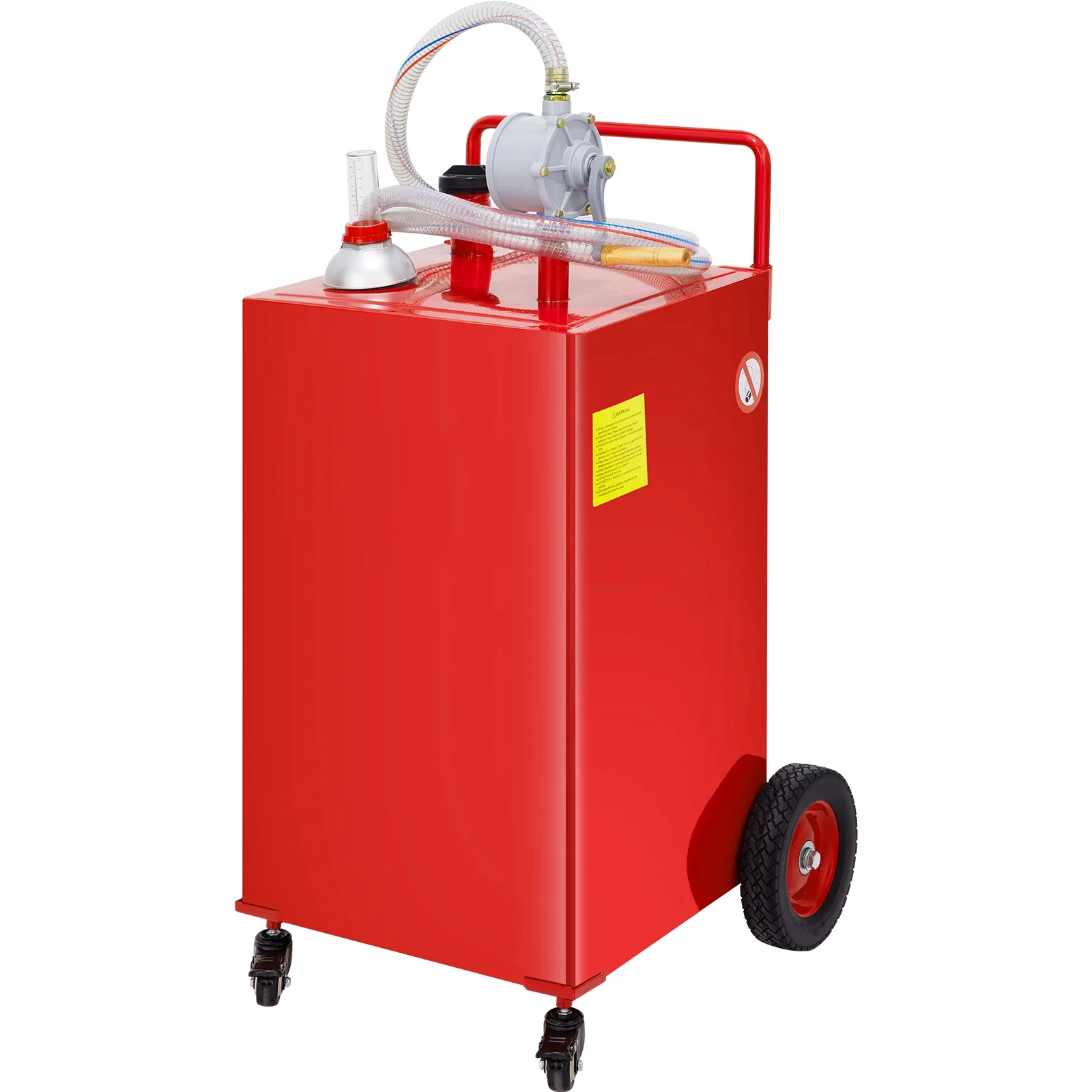 30 Gallon Gasoline Diesel Fuel Container Manuel Transfer Pump Red - Image 9
