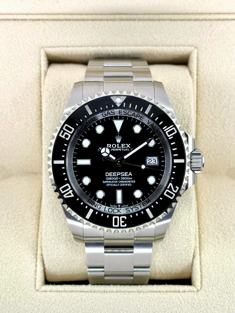 [Super Clone]Rolex Deepsea Black Dial and Bezel Oyster Bracelet 44mm Watch  m136660-0006