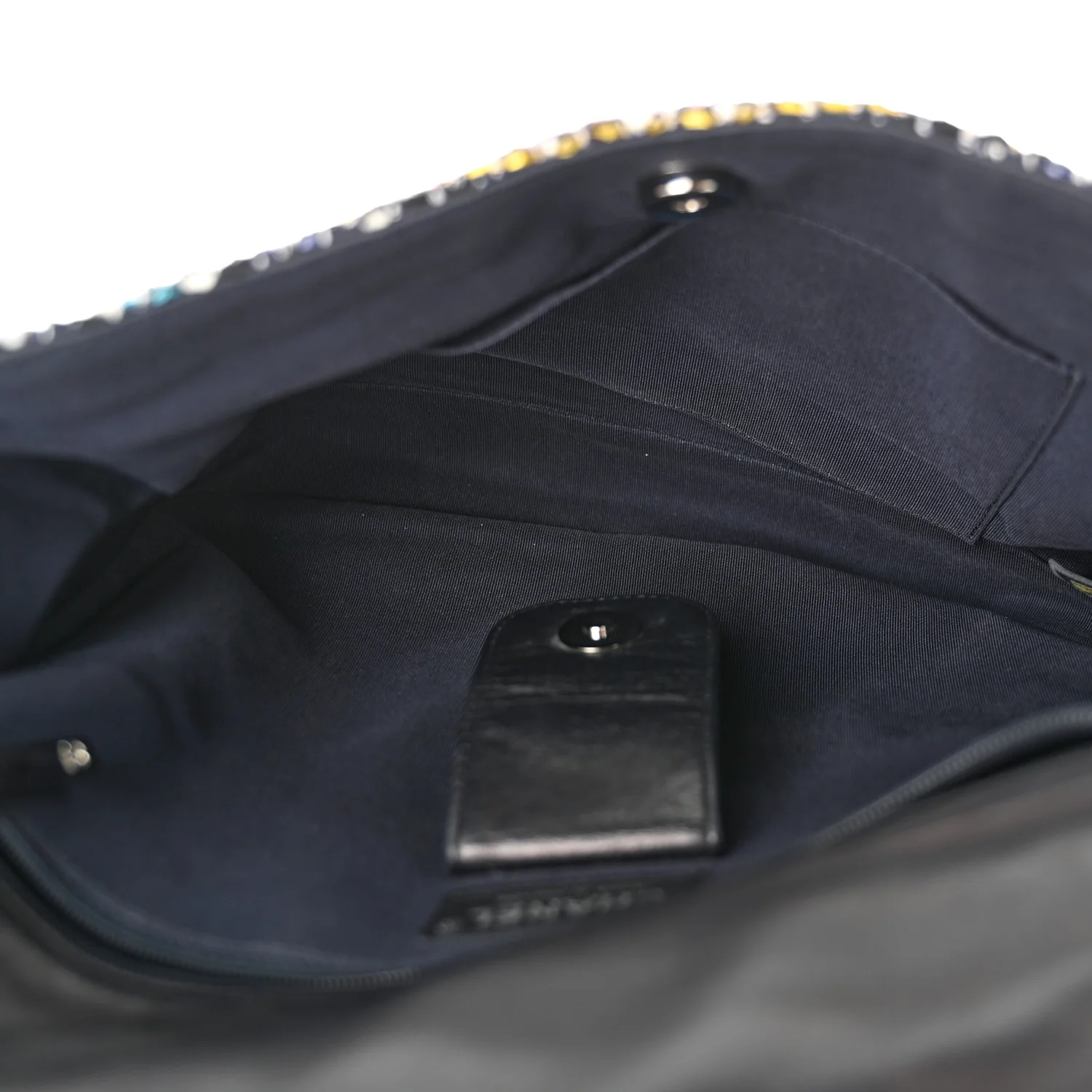 Tweed Small Messenger Flap Navy