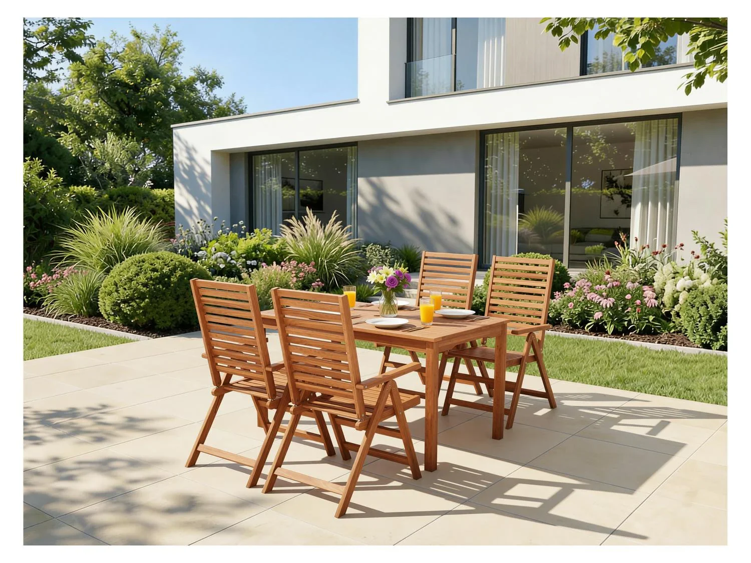 LIVARNO Table de jardin + Lot de 6 fauteuils Sevilla