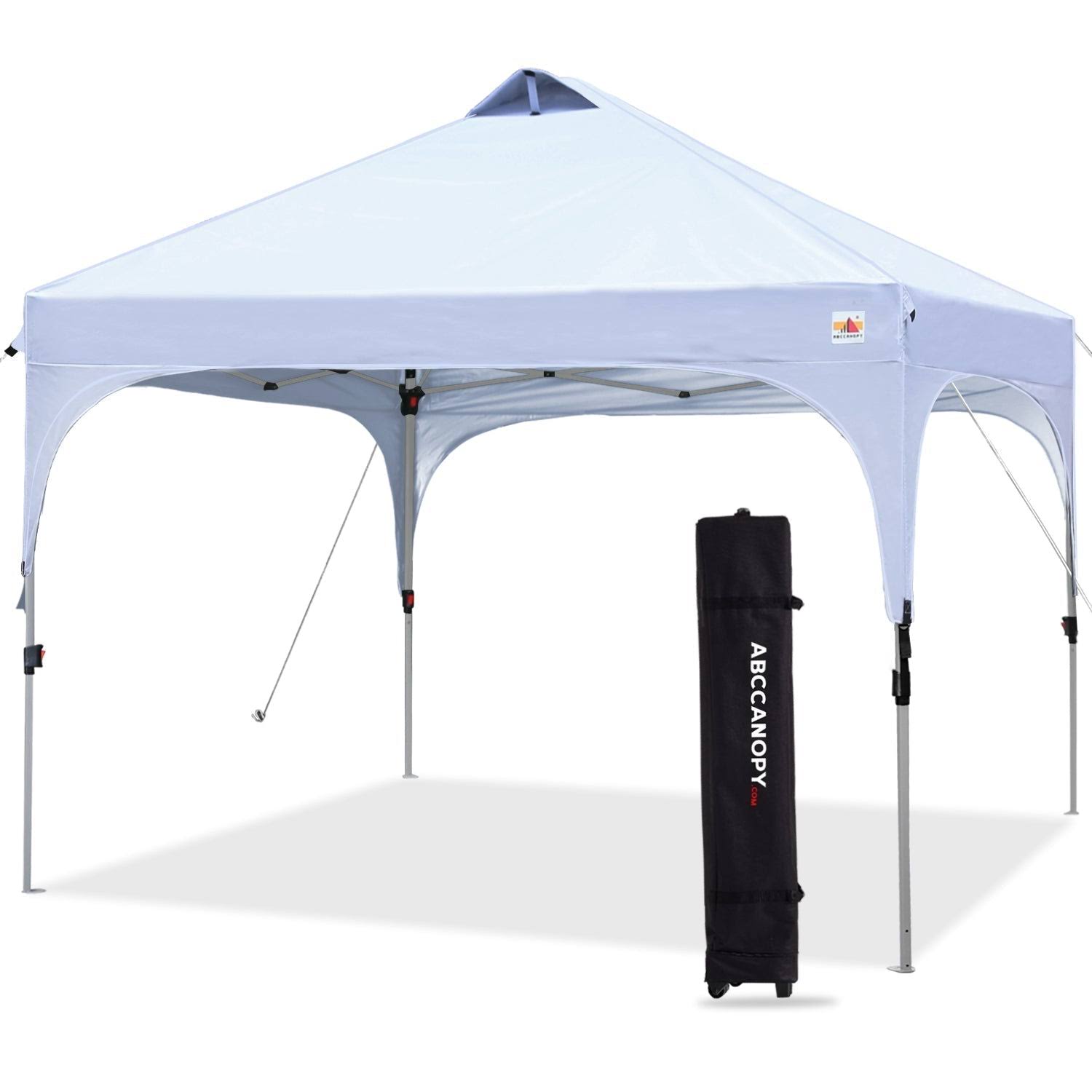 ABCCANOPY Outdoor Pop Up Canopy Tent 10x10 Camping Sun Shelter-Series, White