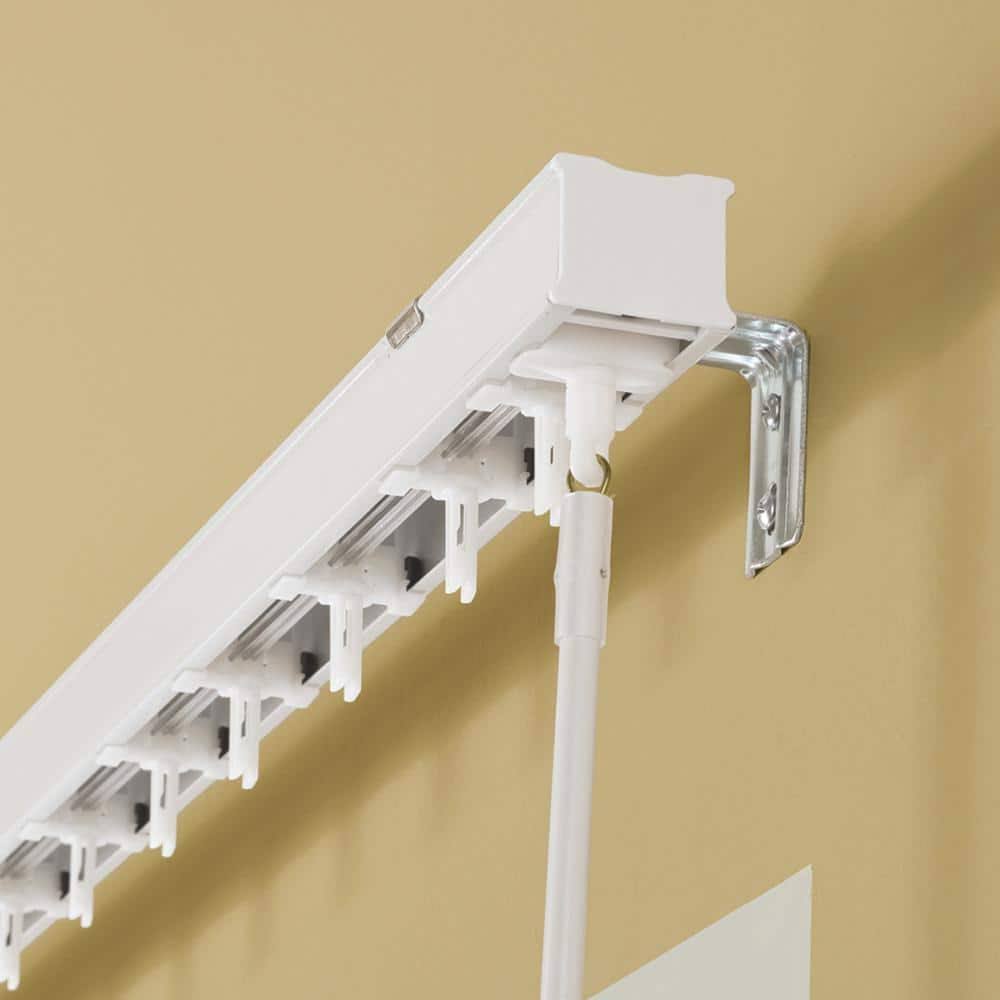 White Vertical Blinds Head Rail for Sliding Doors or Windows - 100 in. W