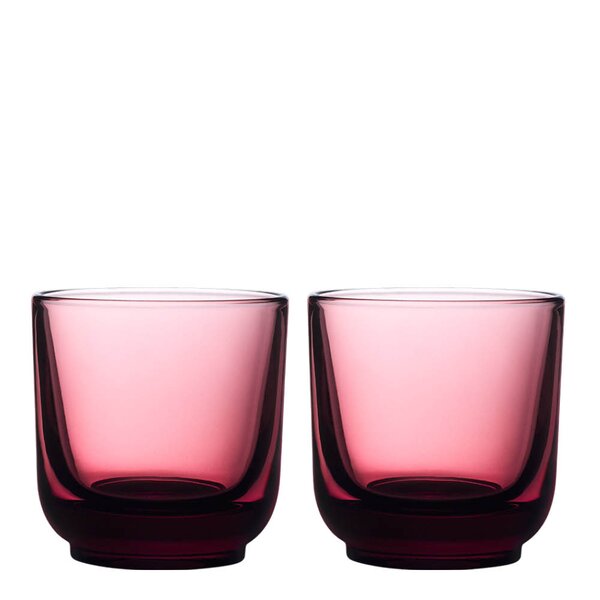 Pirch cappuccino glass 19 cl 2 stk Garnet