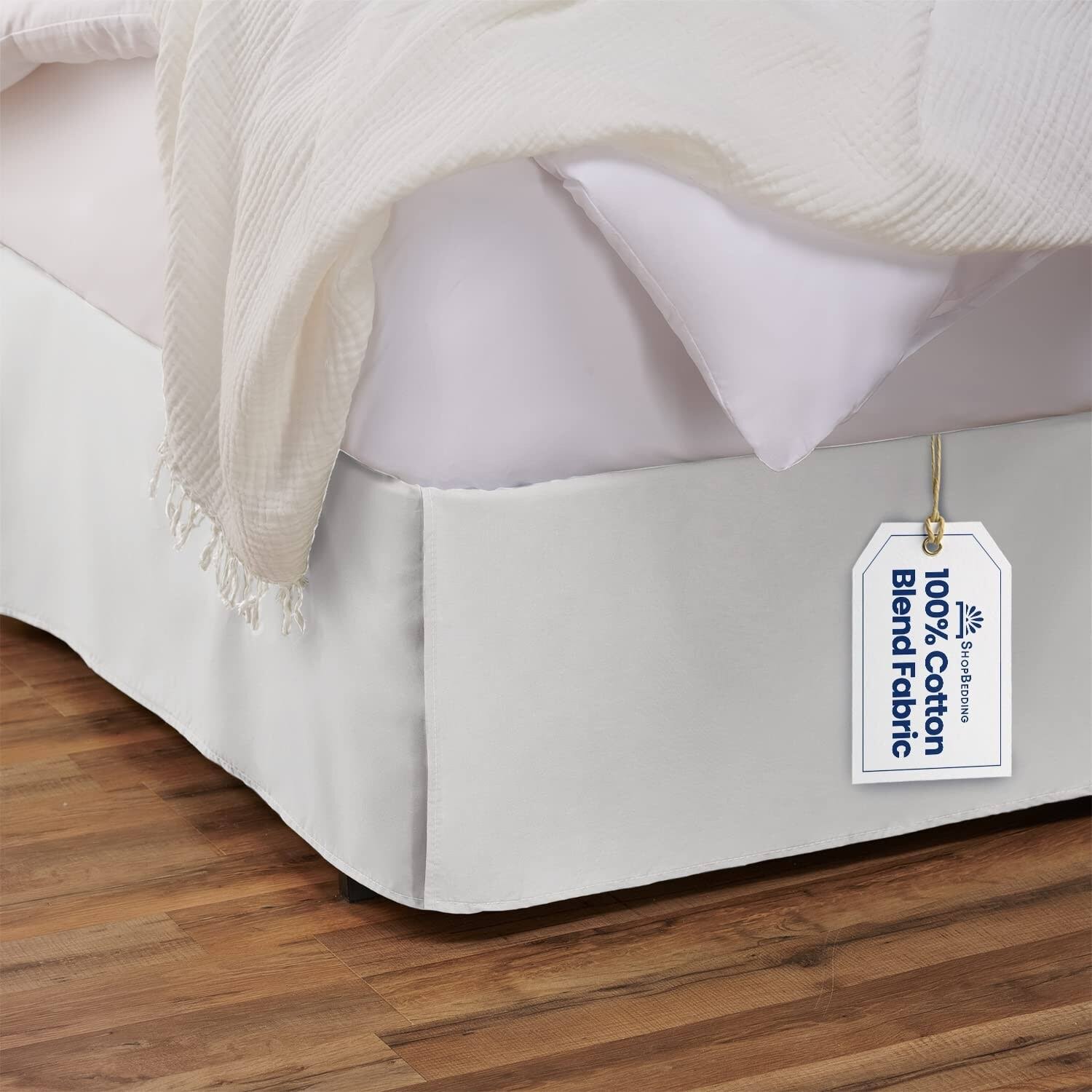 Shopbedding Tailored Bed Skirt - White, Full 14