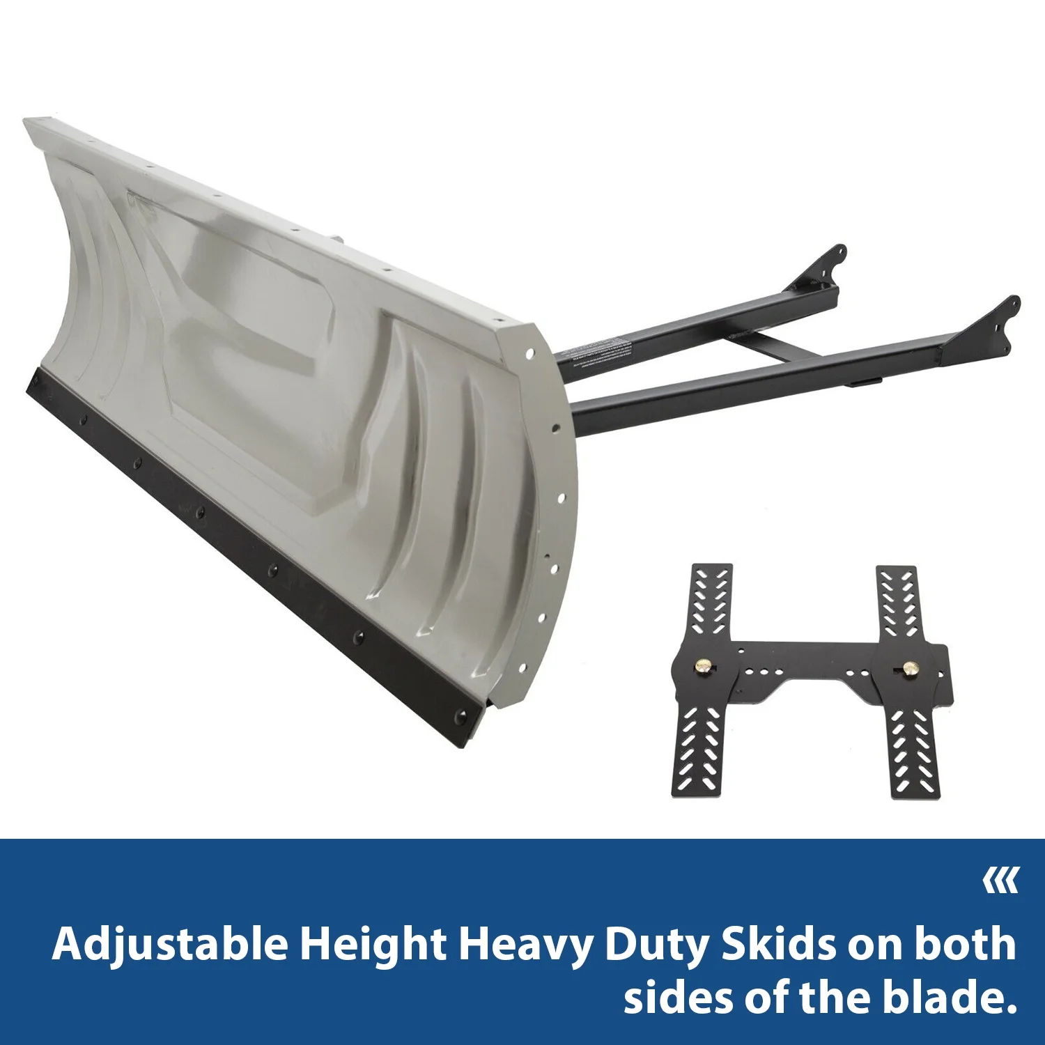 Snow Plow Blade Universal Kit Steel White Adjustable 48" Complete for ATV Honda Kawasaki Polaris Aeon Crossland Arctic-Cat Alterra - Image 4