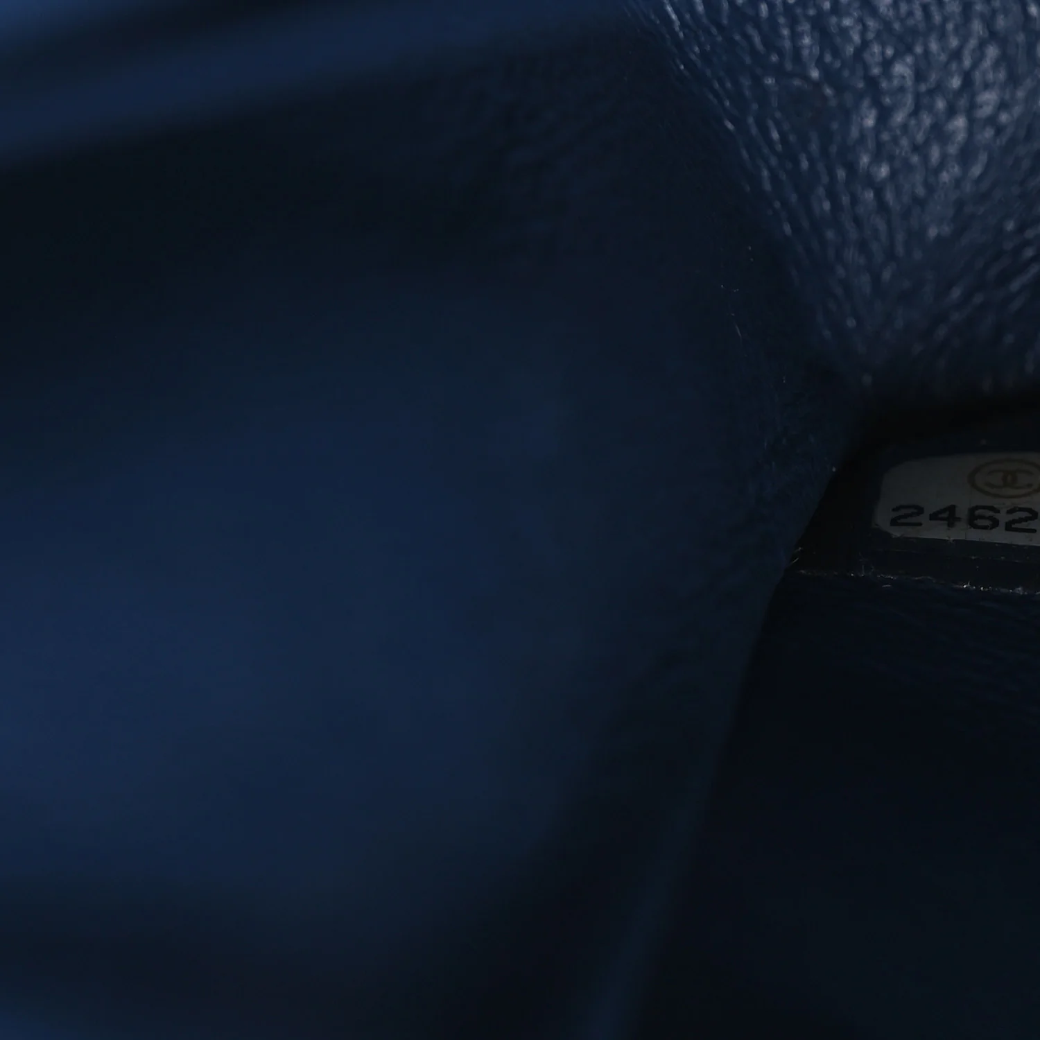 Caviar Quilted Medium Double Flap Navy