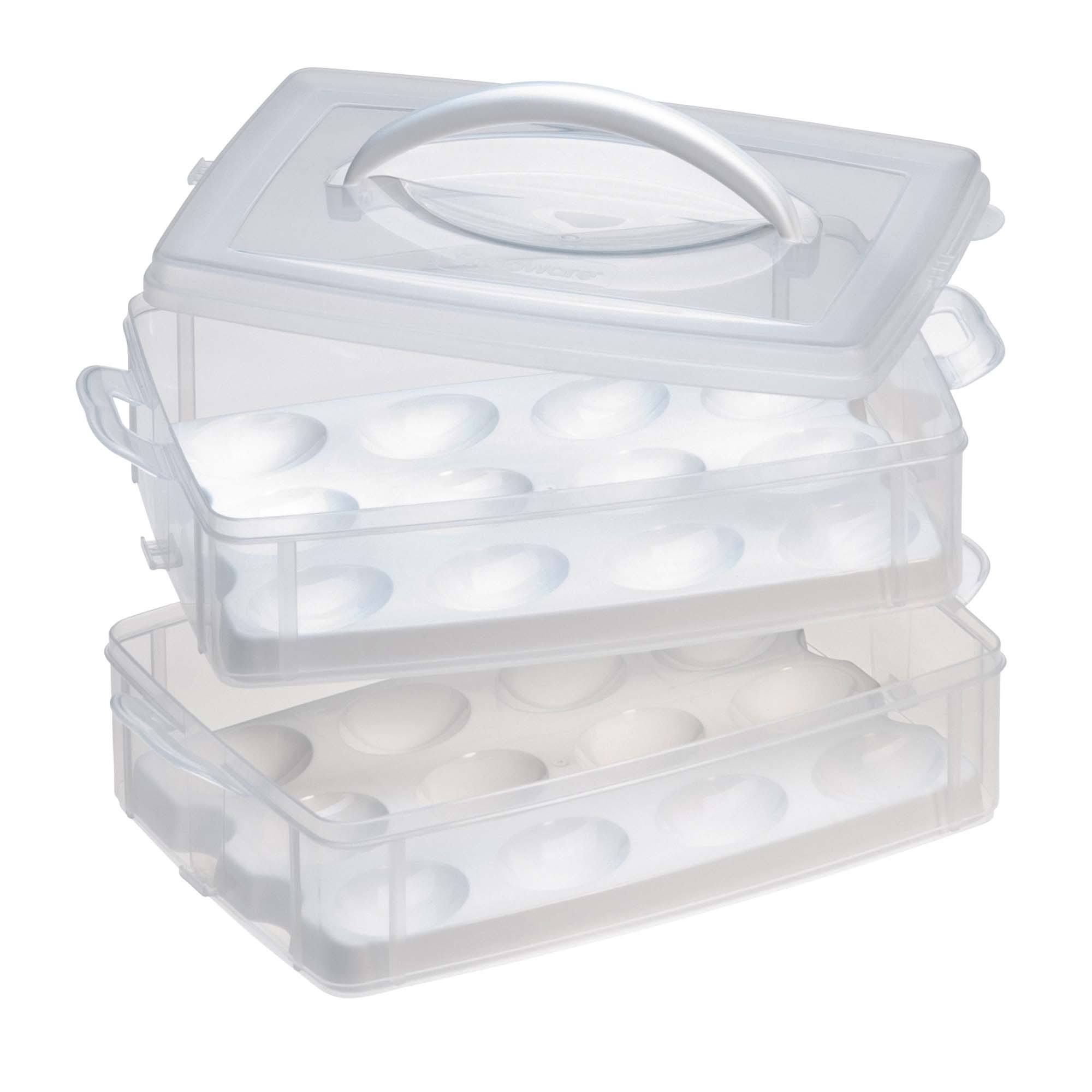 Snapware 1098734 Snap 'n Stack 2-Layer Food Storage Container with Egg