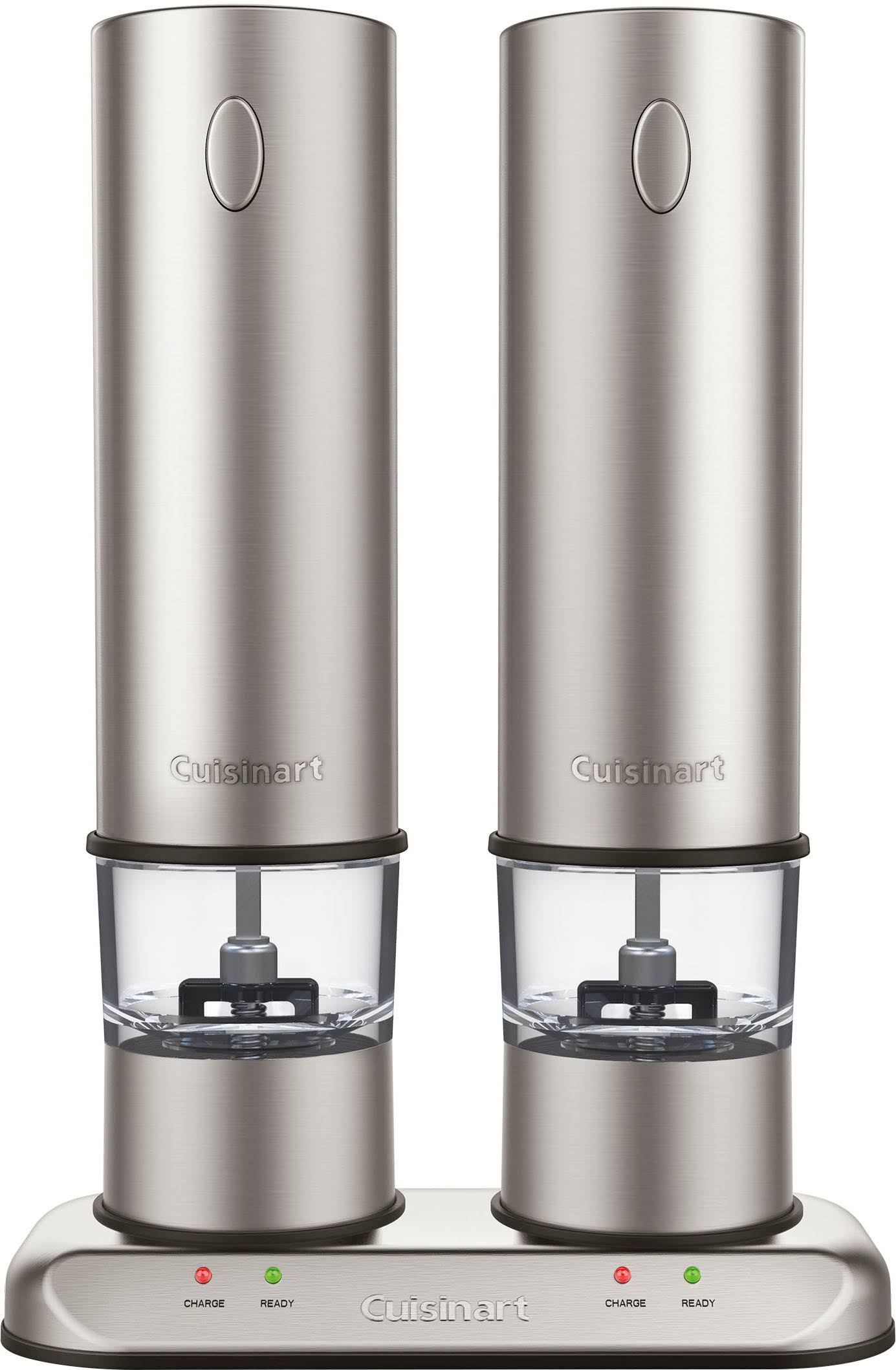 Cuisinart Rechargeable Electric Salt & Pepper Mill Set in Brushed Stainless Steel