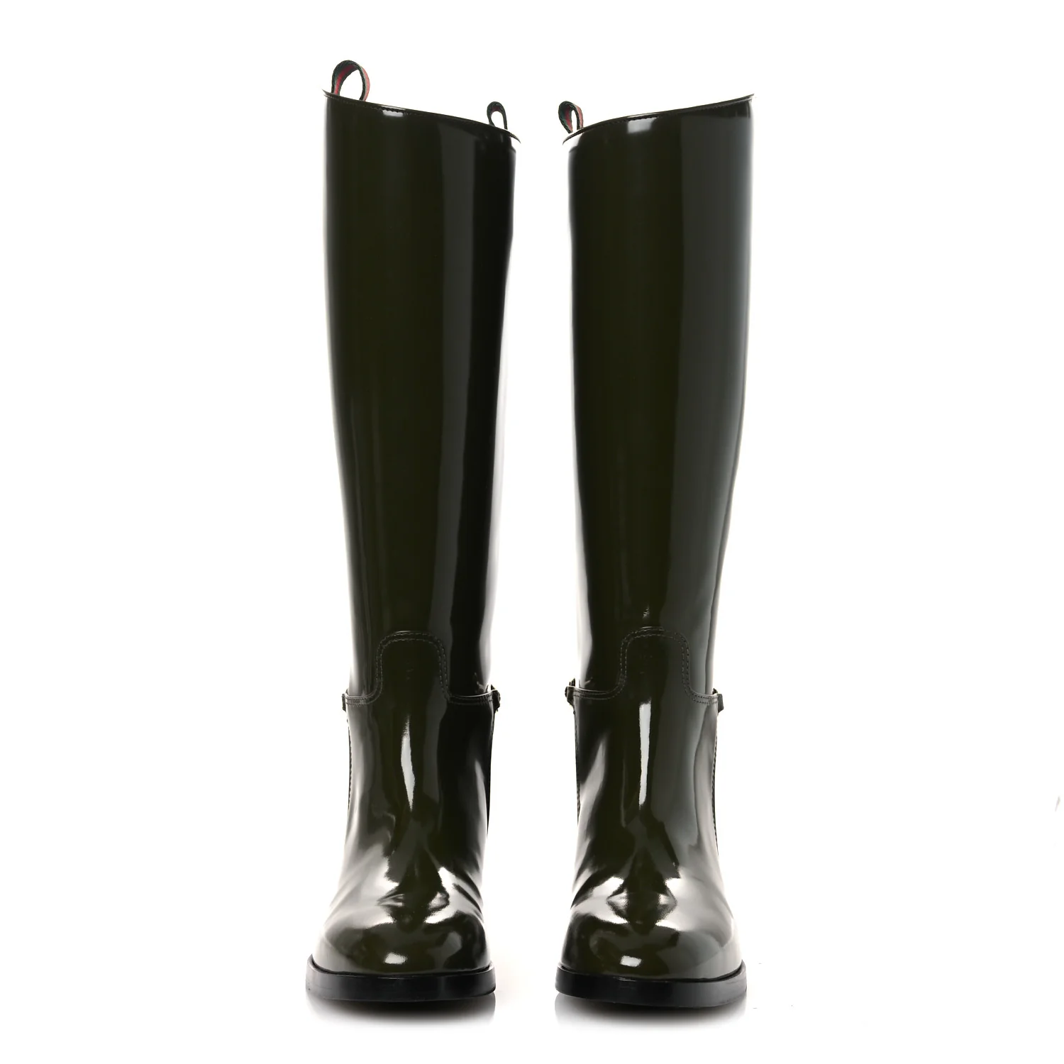 Brushed Calfskin Michelangelo Slim Horsebit Riding Boots 39 Luscious Green