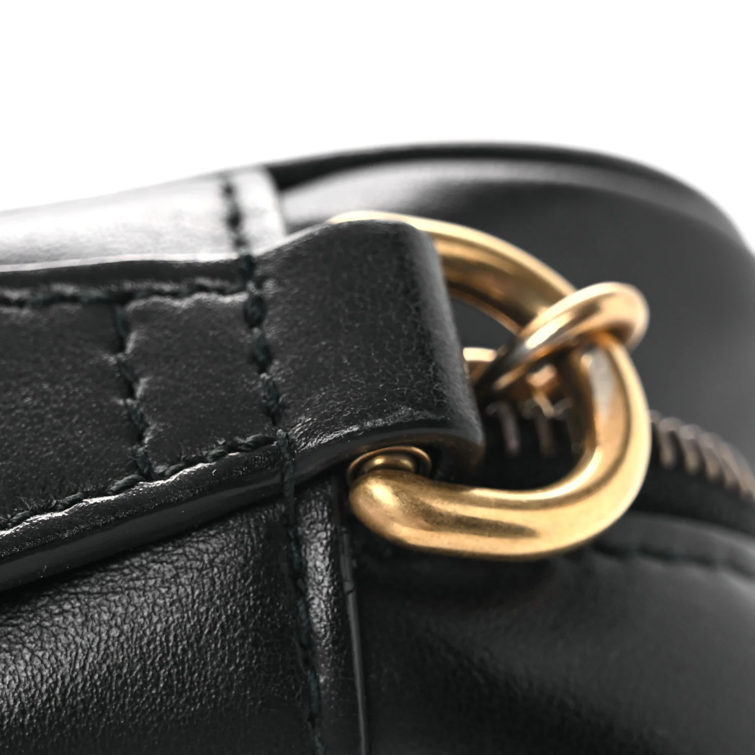 Calfskin Matelasse Mini GG Marmont Chain Shoulder Bag Black