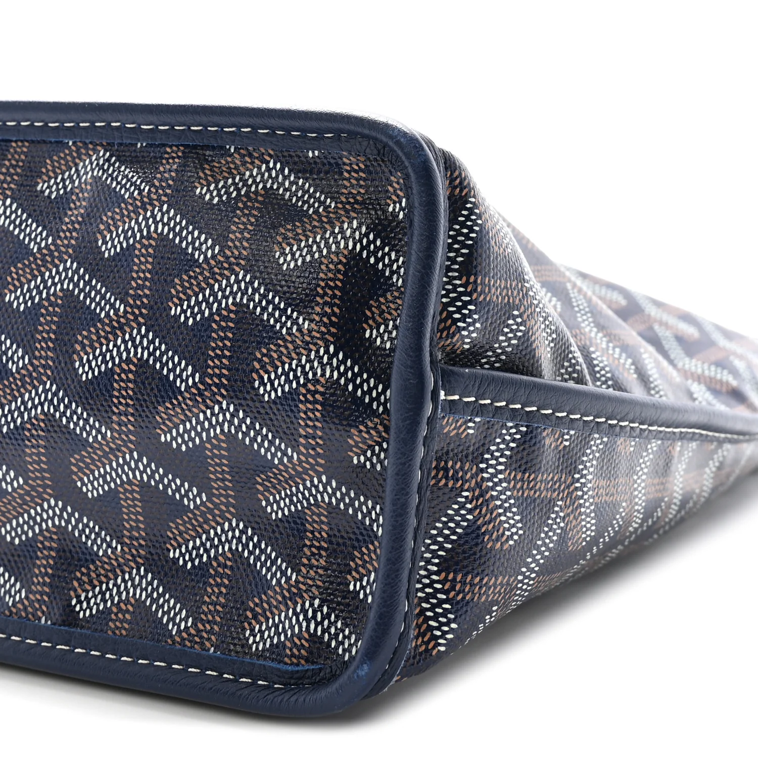 Goyardine Reversible Mini Anjou Navy