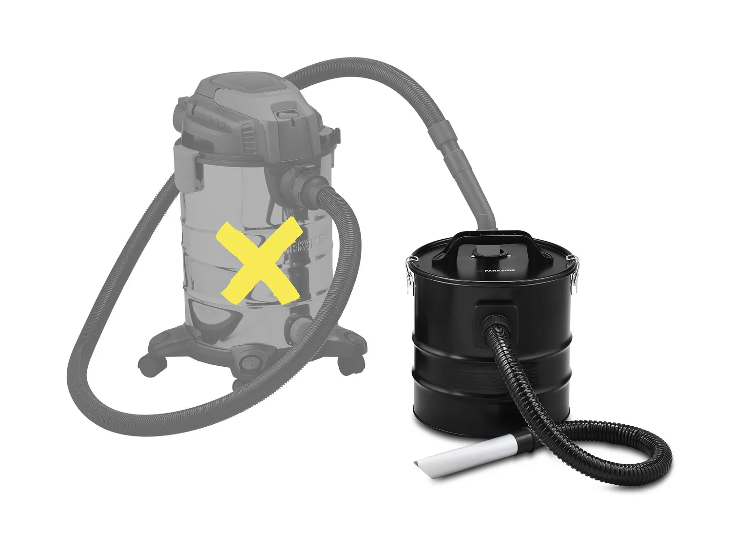 PARKSIDE Filtre  cendres et gros dchets, PASP 18 A1, 1200 W, 18 L