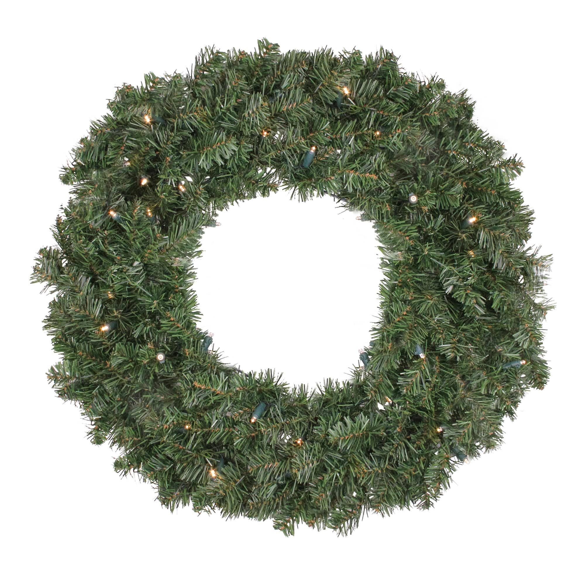 Northlight Pre-Lit LED Canadian Pine Artificial Christmas Wreath 36