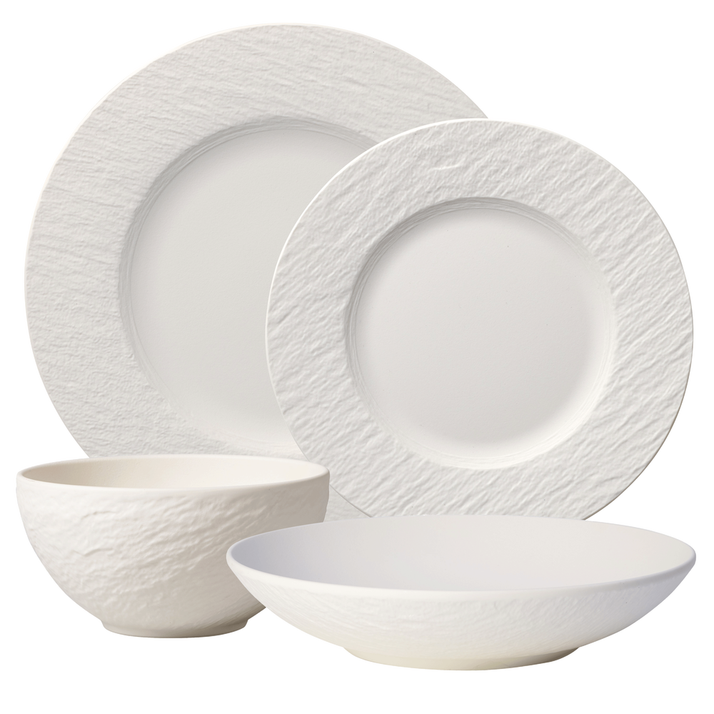 Manufacture Dinnerware set - White, Premium Porcelain
