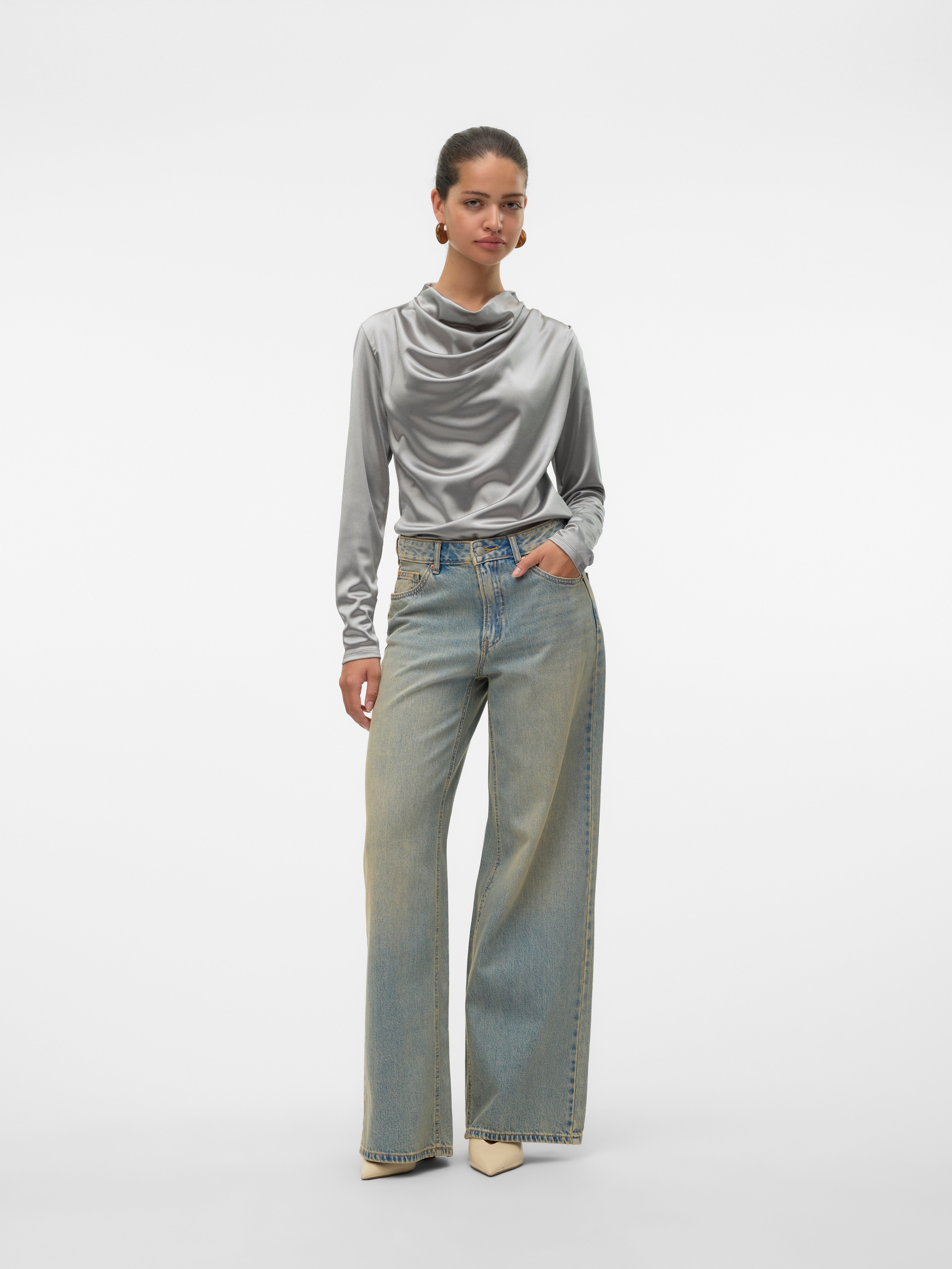 VERO MODA® VMREMY Mid rise Wide Leg Fit Jeans