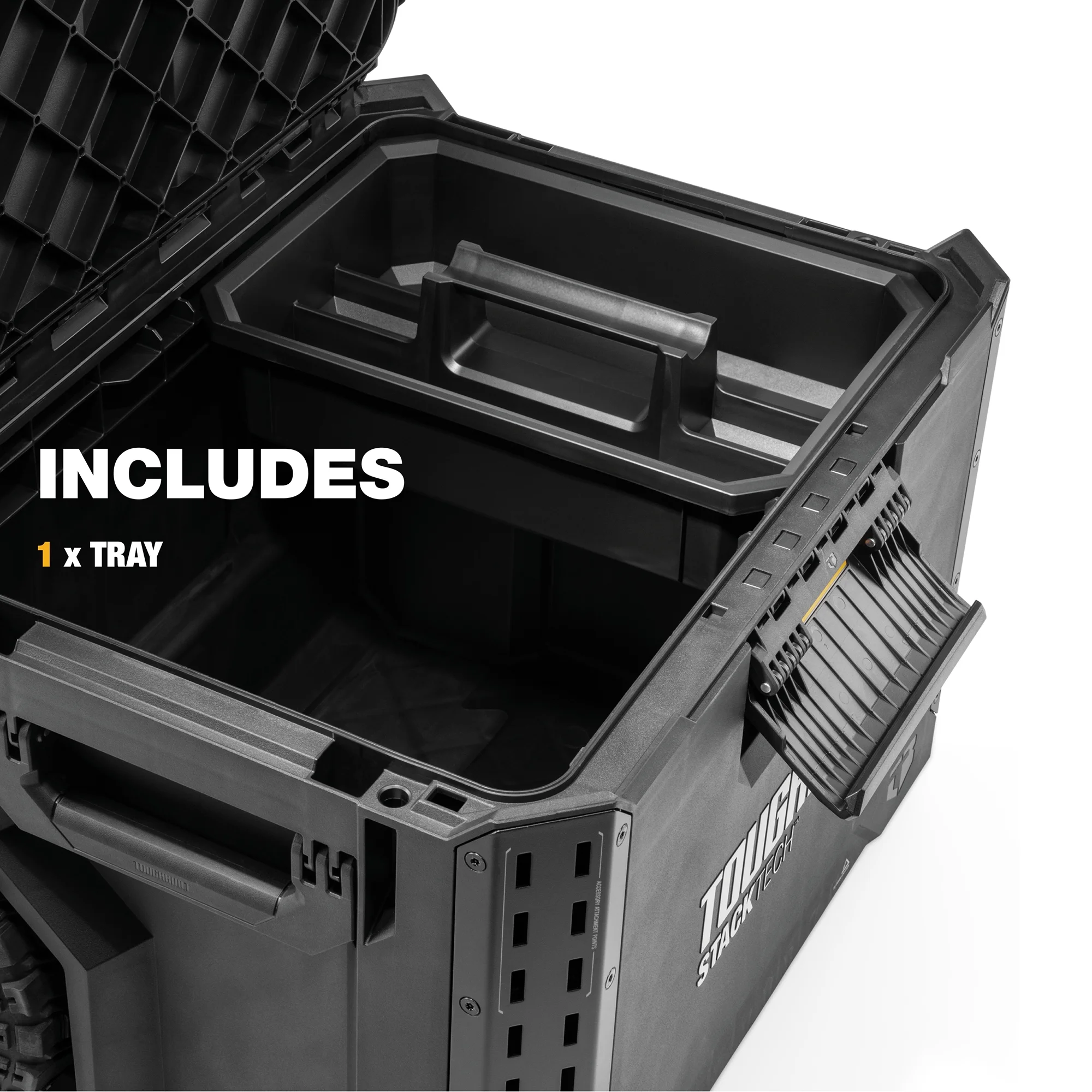 Portable 2-in-1 Rolling Tool Box with Wheels Stackable Design - Image 6