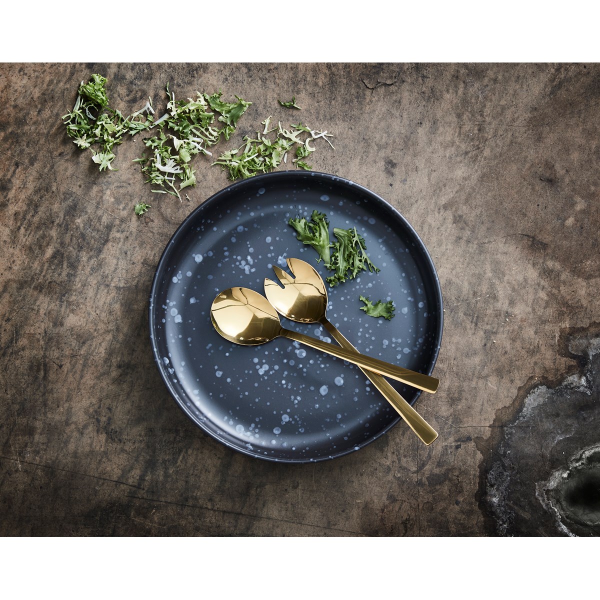 RAW salatsett 2 deler gull