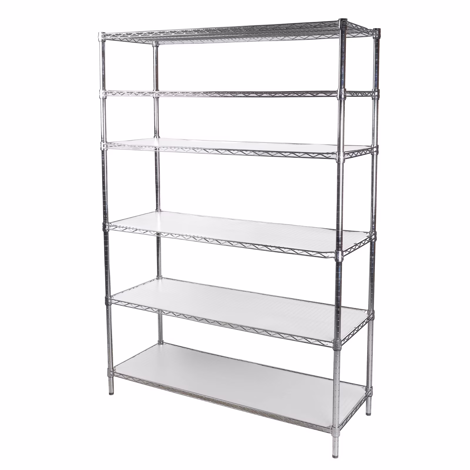 Hyper Tough 6 - Tier Wire Storage Shelves with Liners, 48