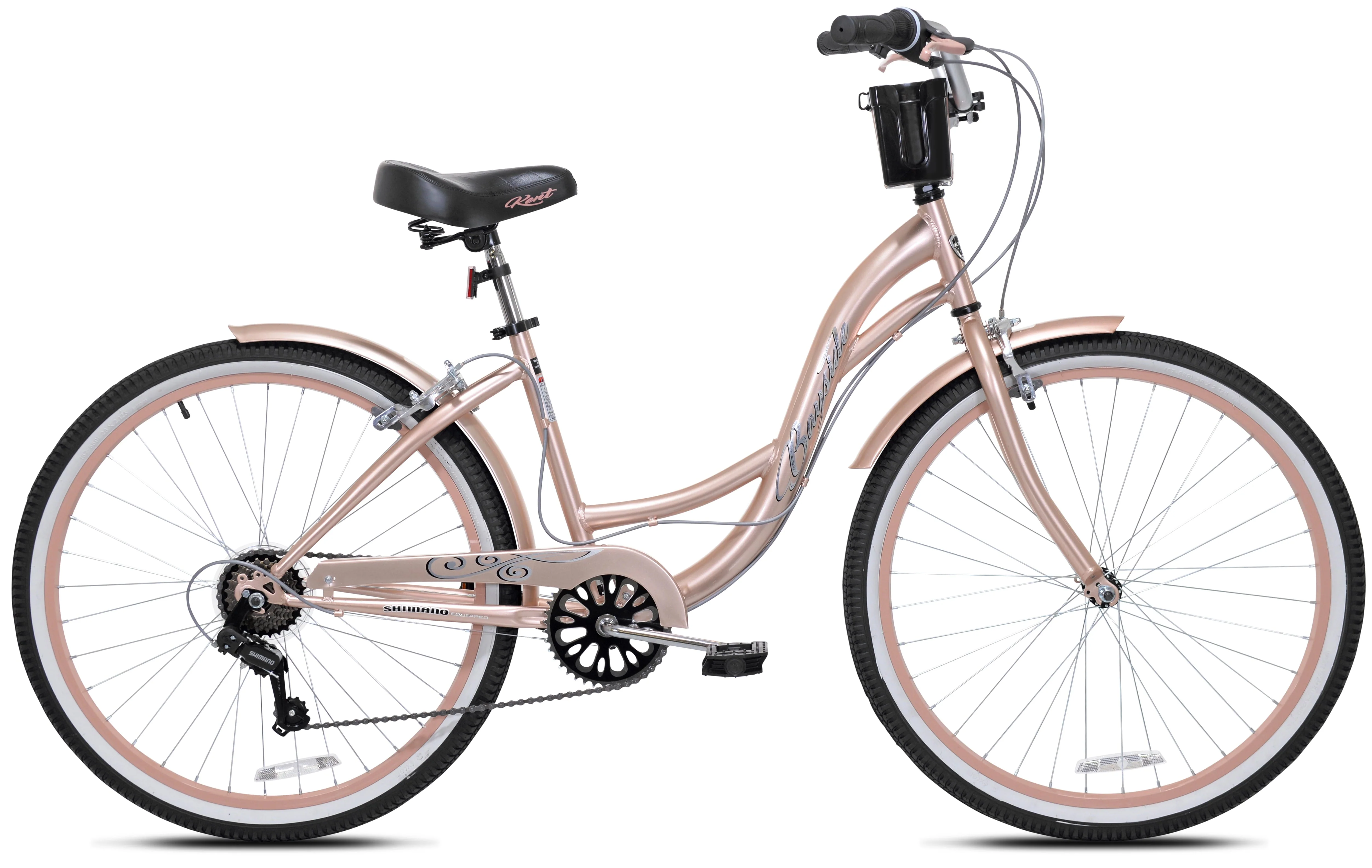 Kent 26 In. Bayside Women'S Cruiser Bike, Rosé Gold