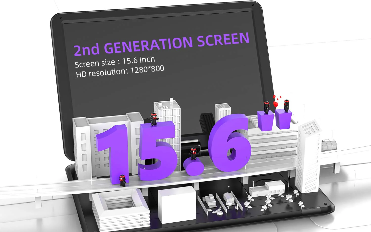 BOIFUN 17.5 Portable DVD Player with 15.6 HD Screen