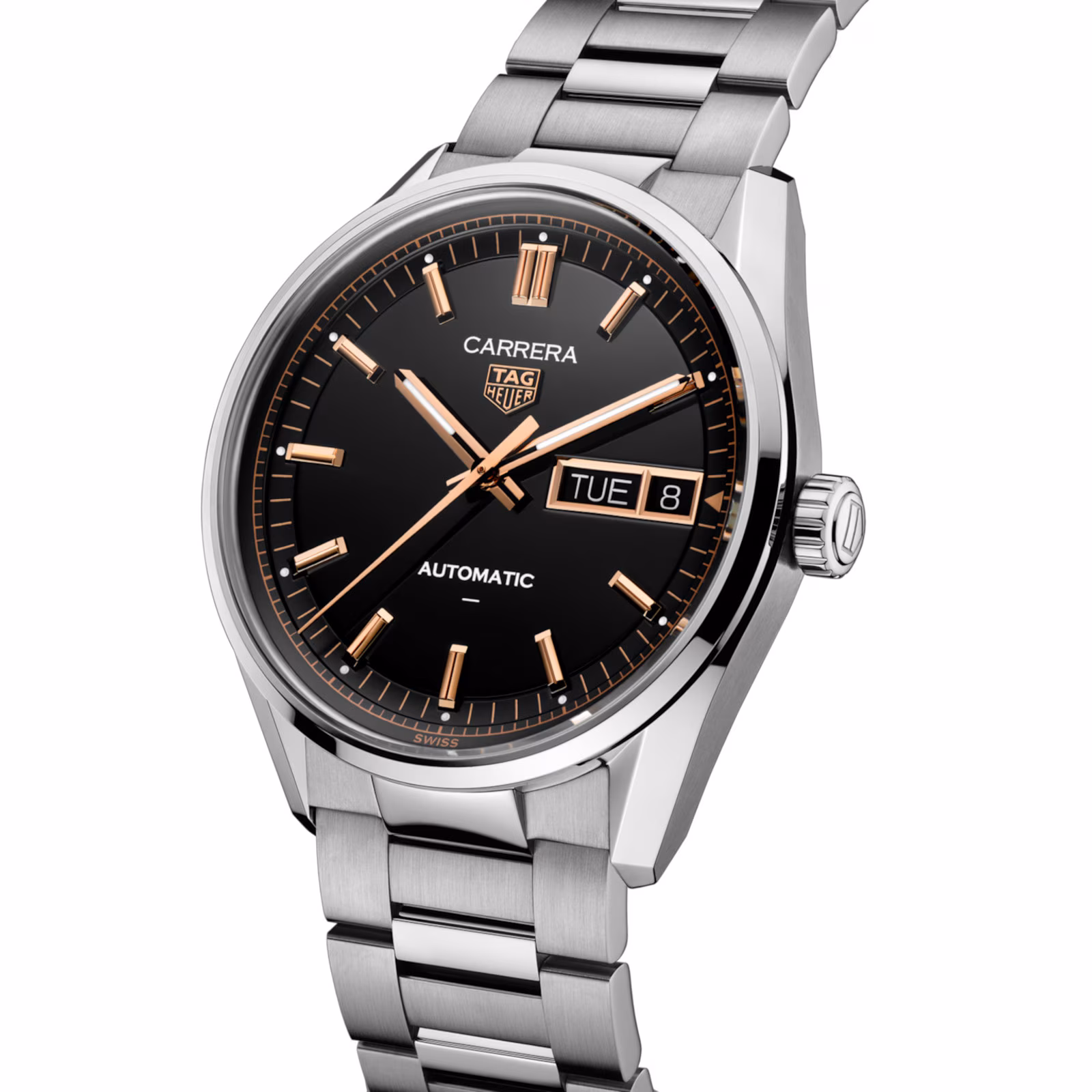 【Super Clone】TAG Heuer Carrera Day-Date 41mm Mens Watch Black WDA2111.BA0043