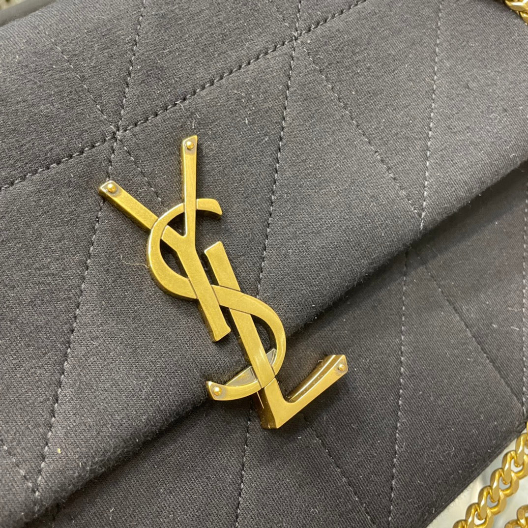 YSL Jamie Medium Chain Bag Black Carr�� Rive Gauche 24��15.5��6.5cm