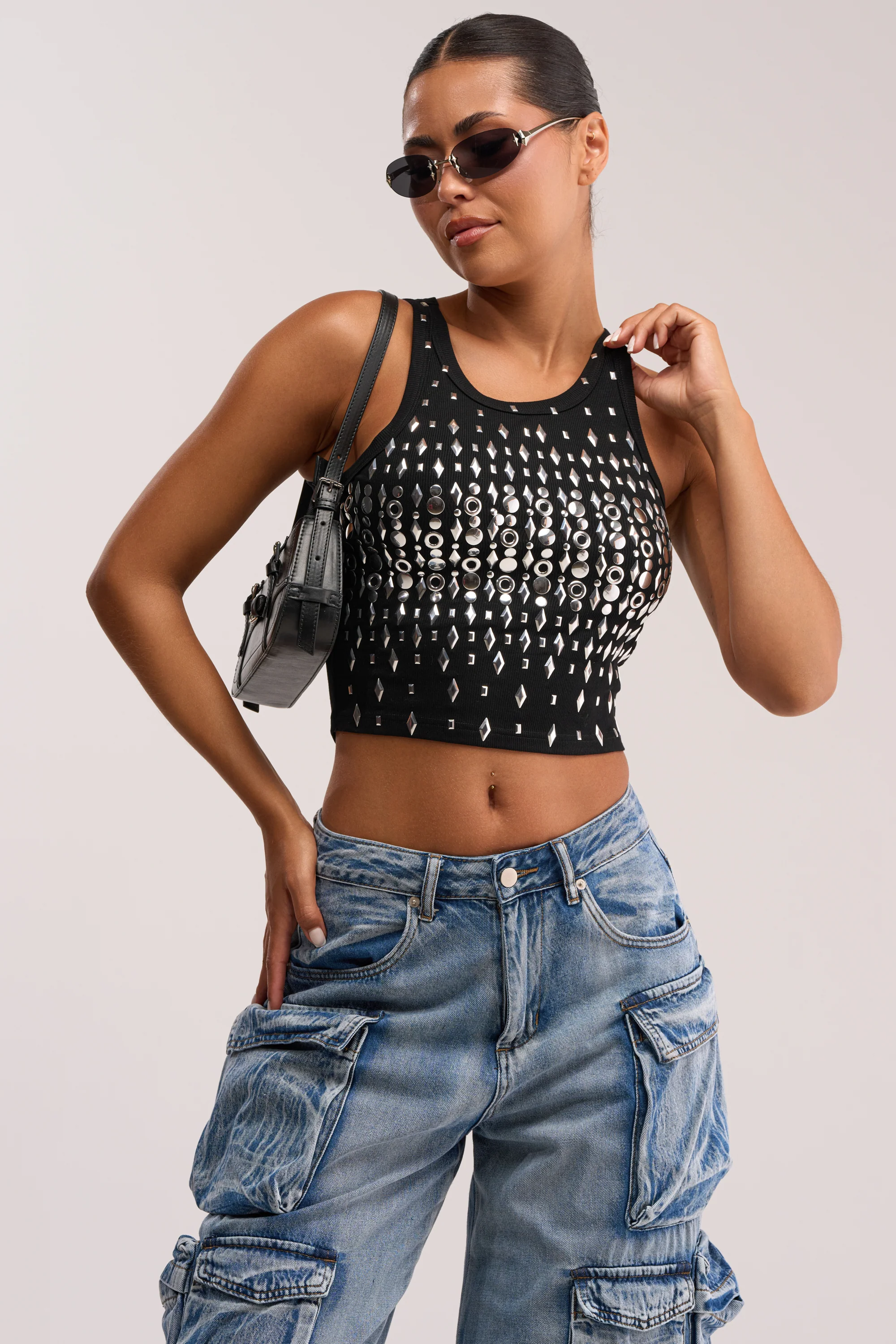 LANA STUDDED TANK - Akira Store
