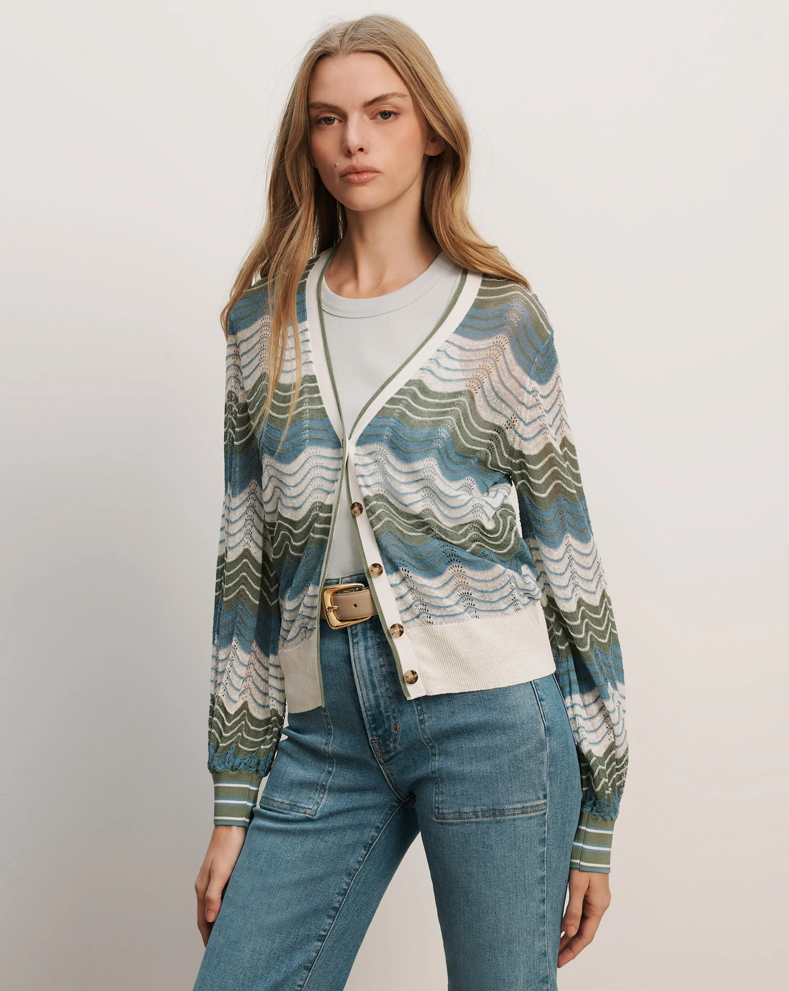 Laurinor Linen-Blend Cardigan