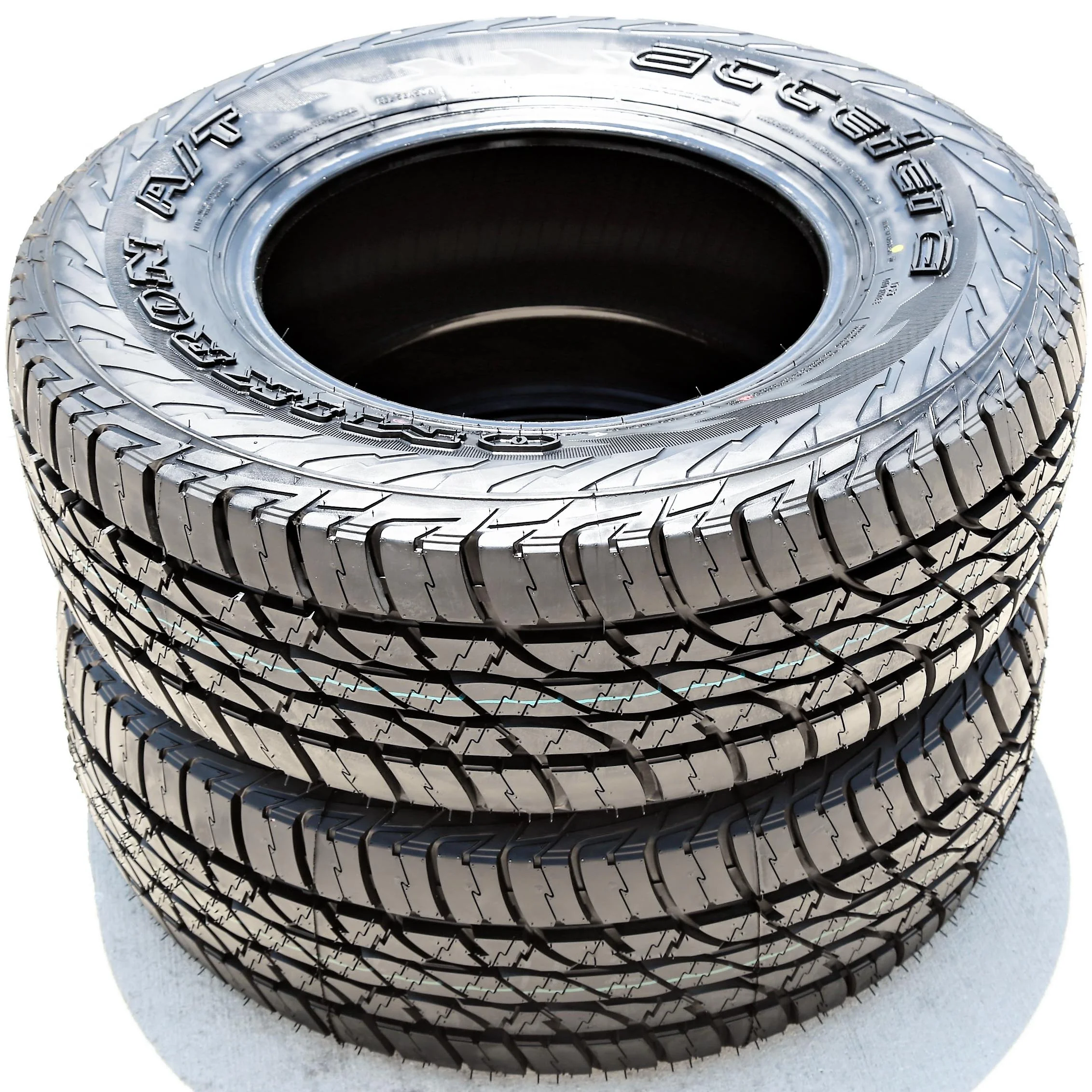Set of 4 (FOUR) Accelera Omikron A/T LT 245/75R16 120/116Q E 10 Ply AT All-Terrain Tires
