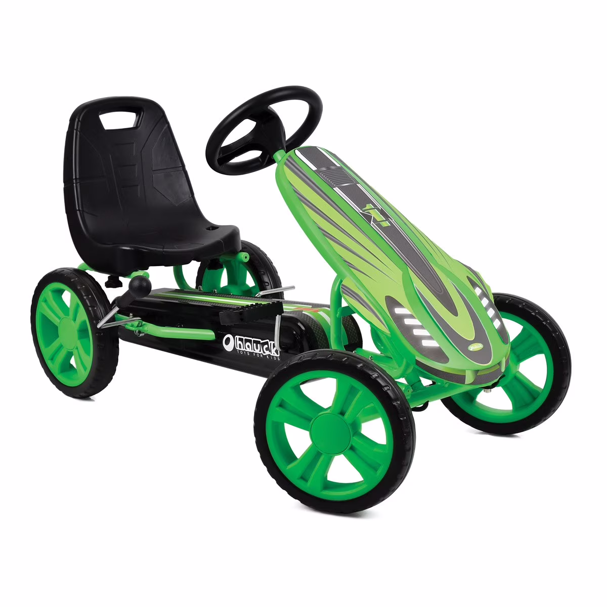Speedster Pedal Go Kart w/ Adjustable Bucket Seat for Kids Ages 4 to 8, Fire Rescue(Red, Fire Engine) Image 9