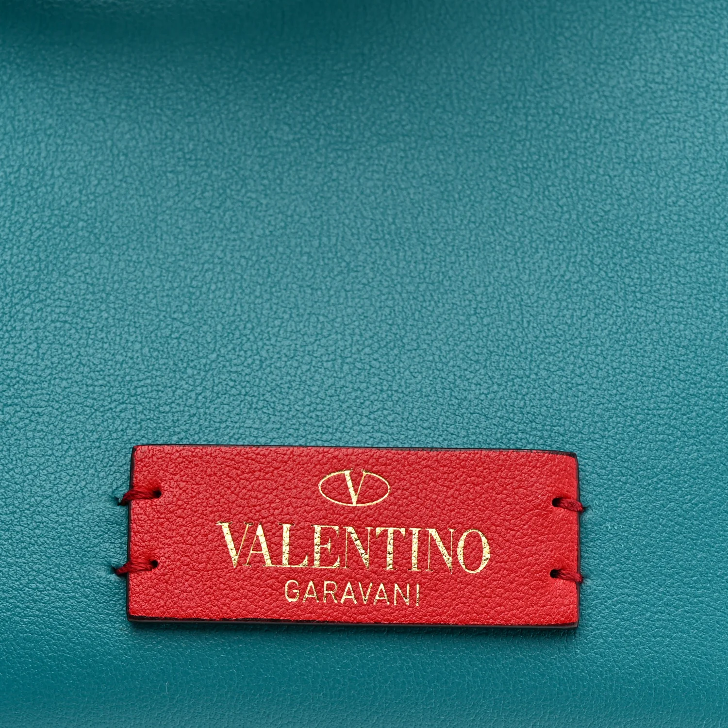 Calfskin Vlogo Bucket Bag Blue