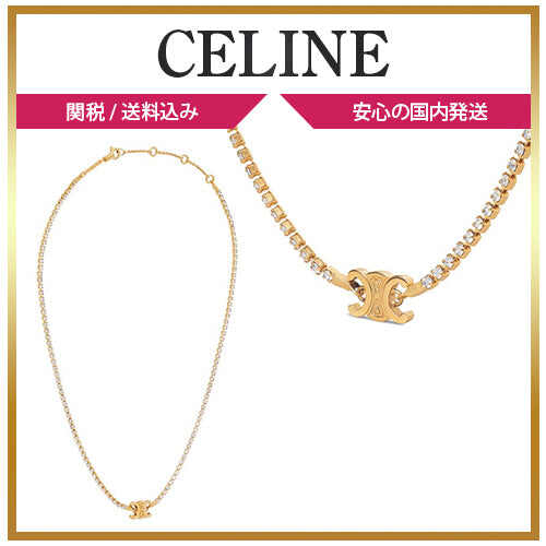 CELINE【セリーヌ】大人気◆トリオンフ スパークル ネックレス ゴールド