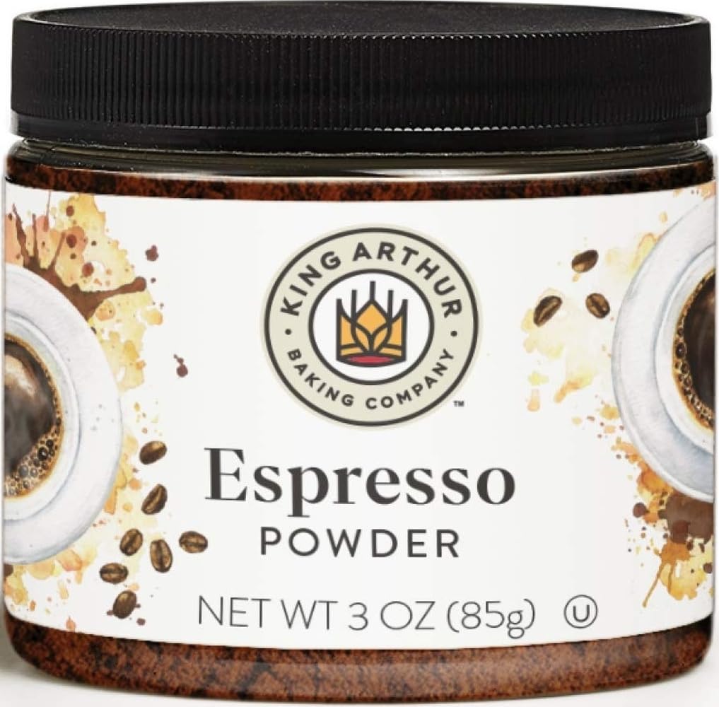 King Arthur Espresso Powder: Premium Baking Extract for Rich Chocolate Flavoring, 3 Oz Reusable Jar, Kosher Certified - Enhance Your Desserts with Instant Coffee Intensity