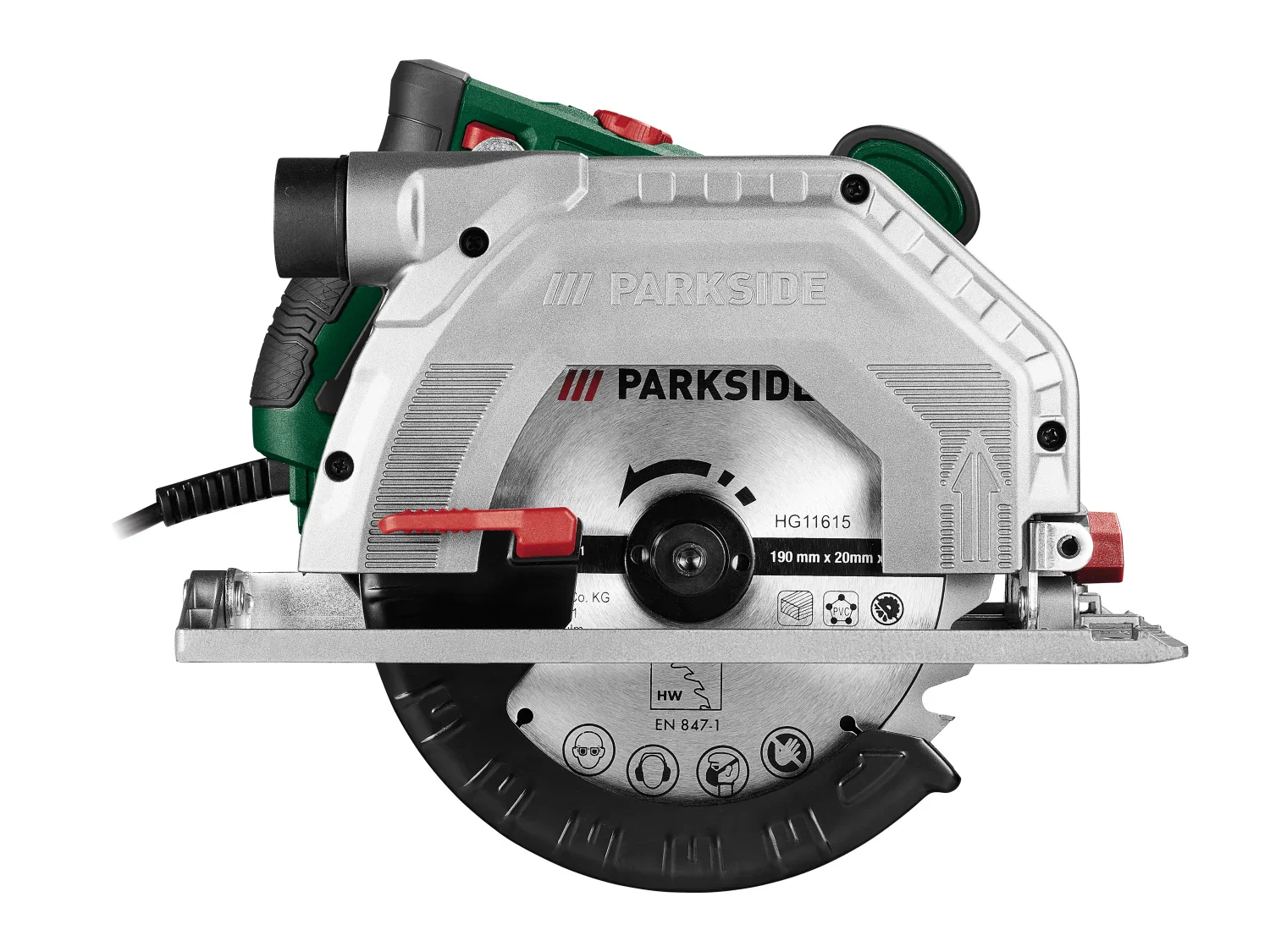 PARKSIDE Scie circulaire PHKS 1350 E4, 190 mm, 1350 W