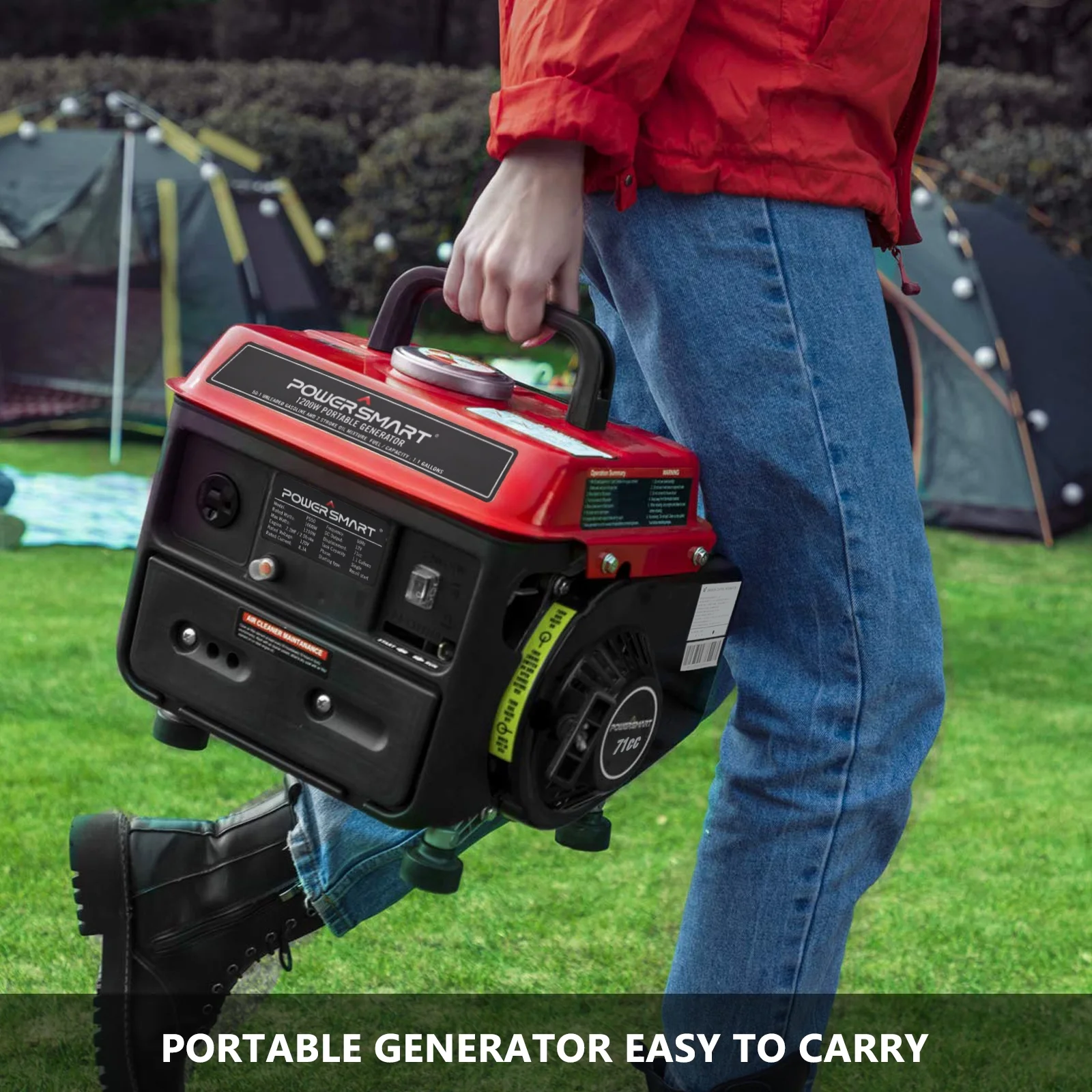 1200 Watts Gasoline Powered Portable Outdoor Inverter Generator,PS50 Image 4