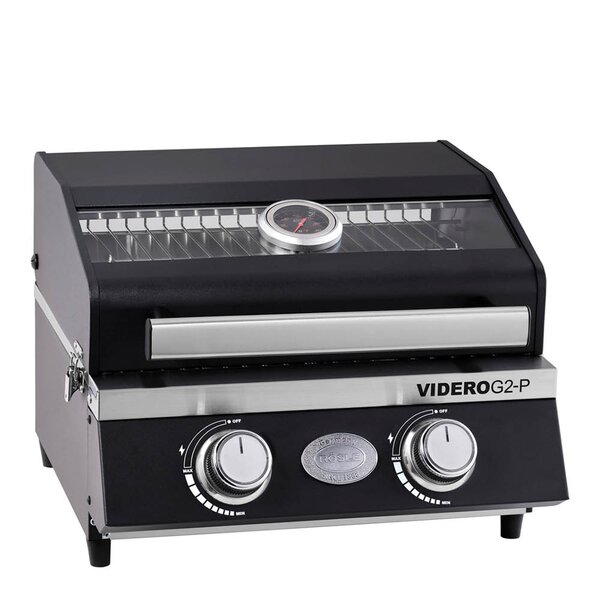 Videro gassgrill G2-P 4400W svart