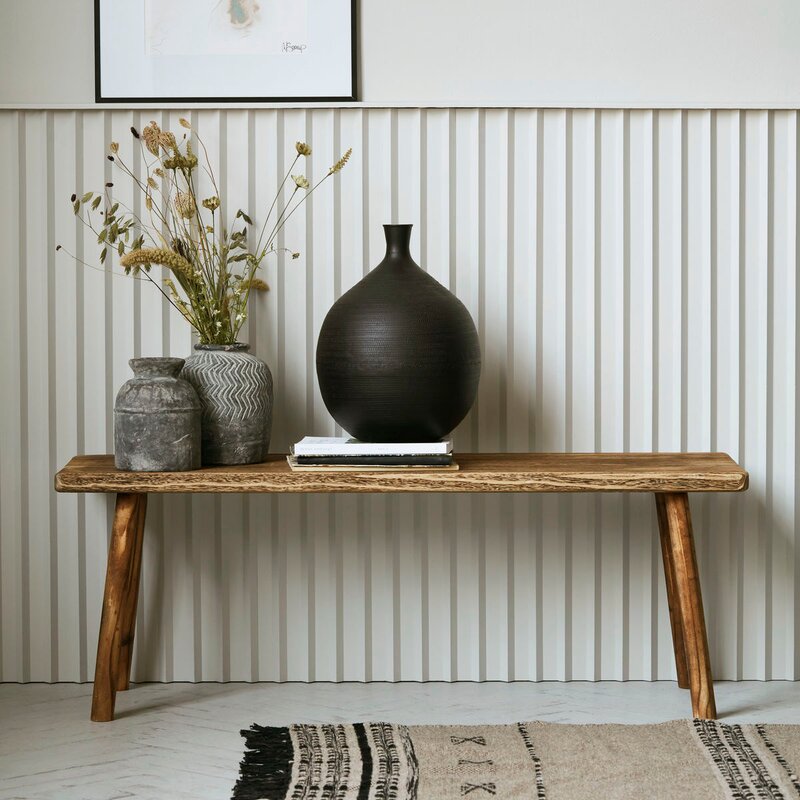 Nadi benk 120x38x43 cm tre
