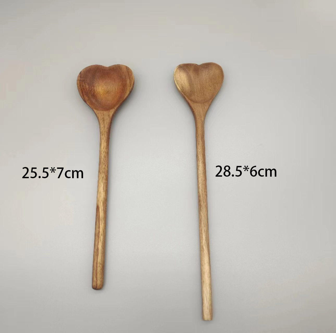 Factory Direct Spoons New Pattern Spoon Valentine's Day Gift Acacia Wood Heart-shaped Spoons