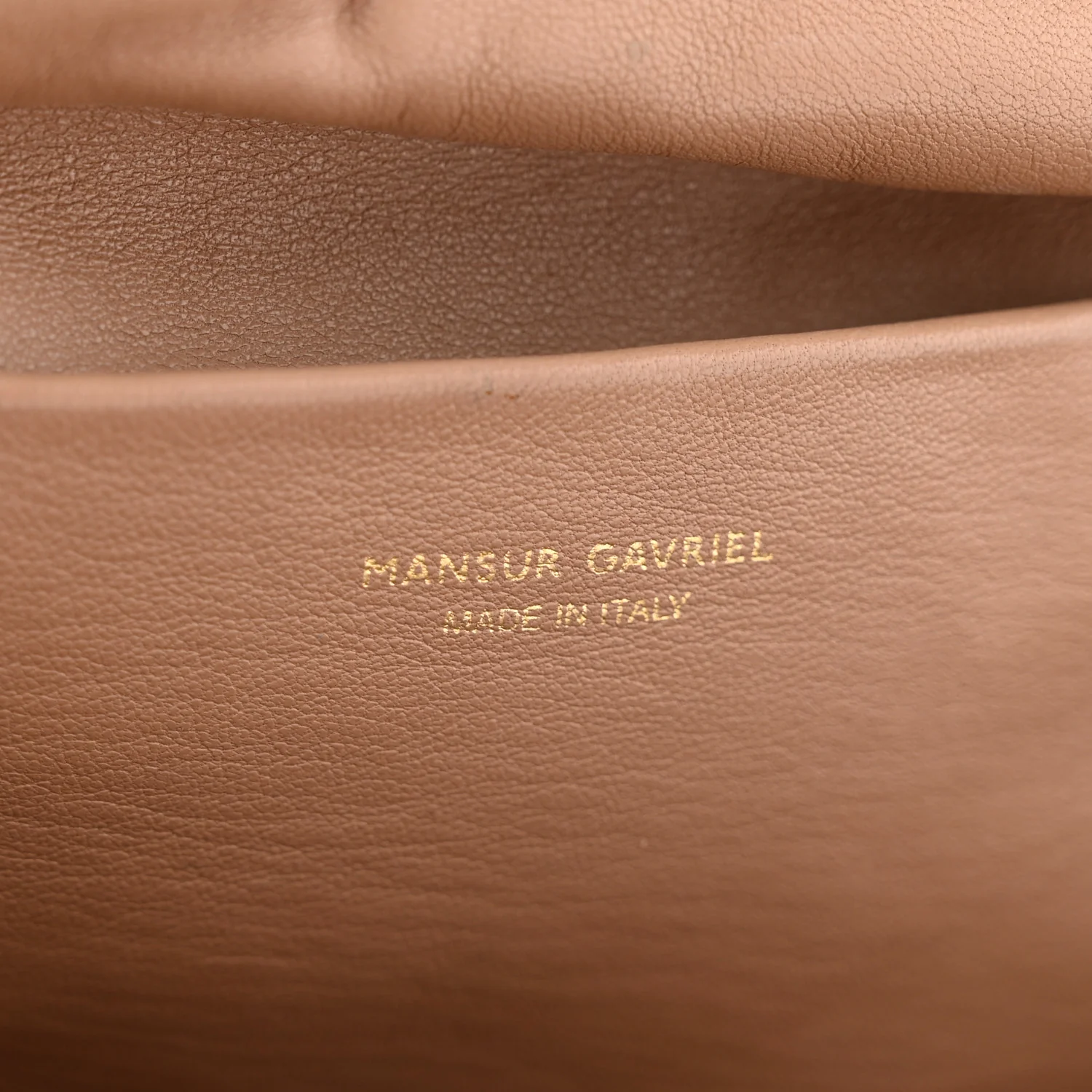 Lambskin Cloud Clutch Biscotto