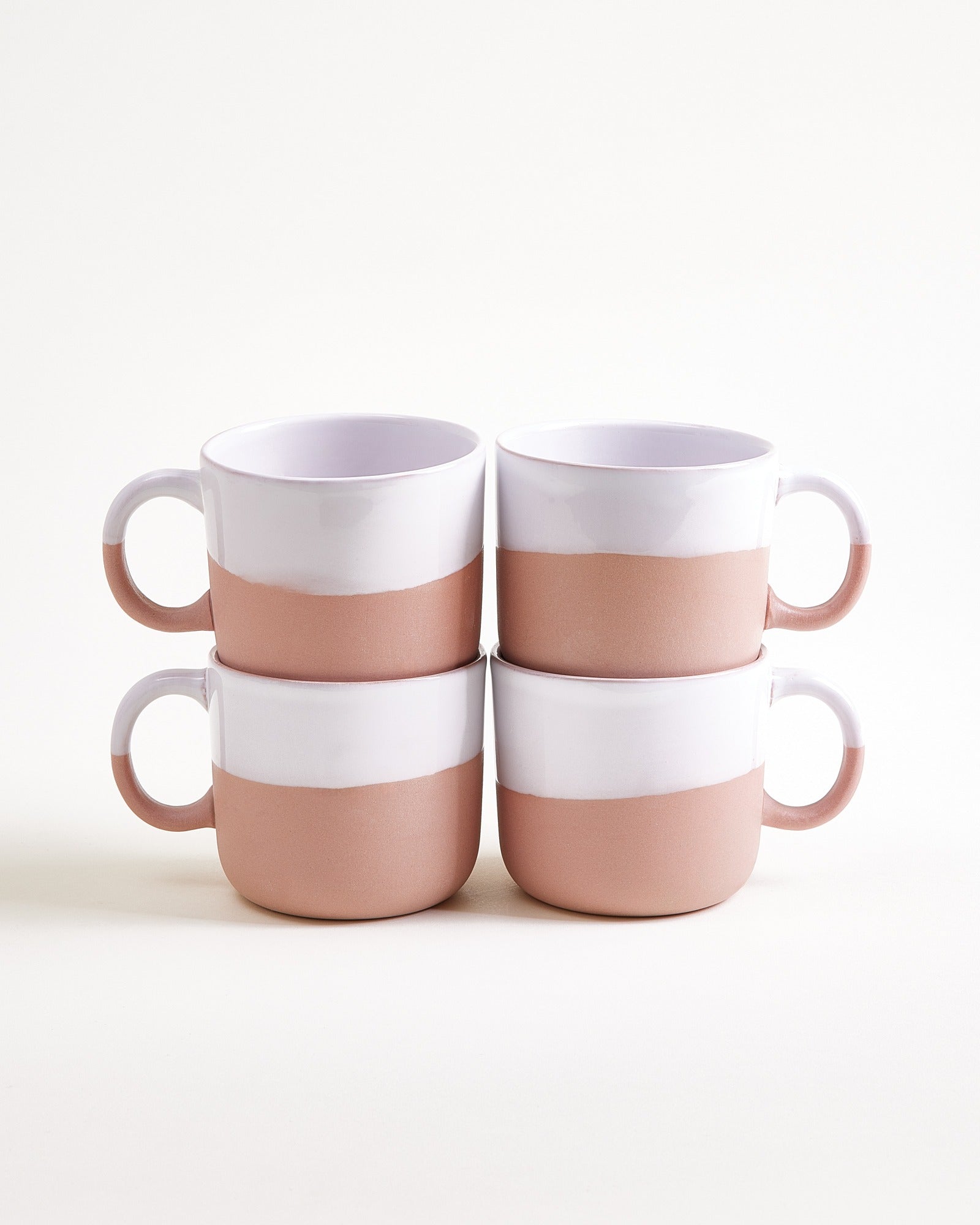 SEDA - SMALL MUG ROSÉ WHITE SET OF 4