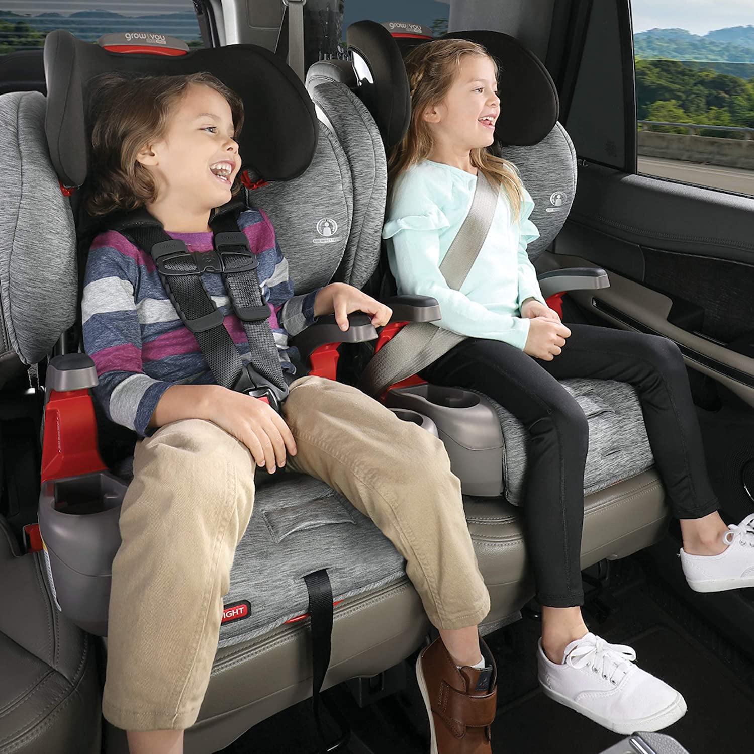 Britax Grow with You Clicktight Harness - 2 - Booster Car Seat. 2 - in - 1 High Back Booster. Cool Flow Grey