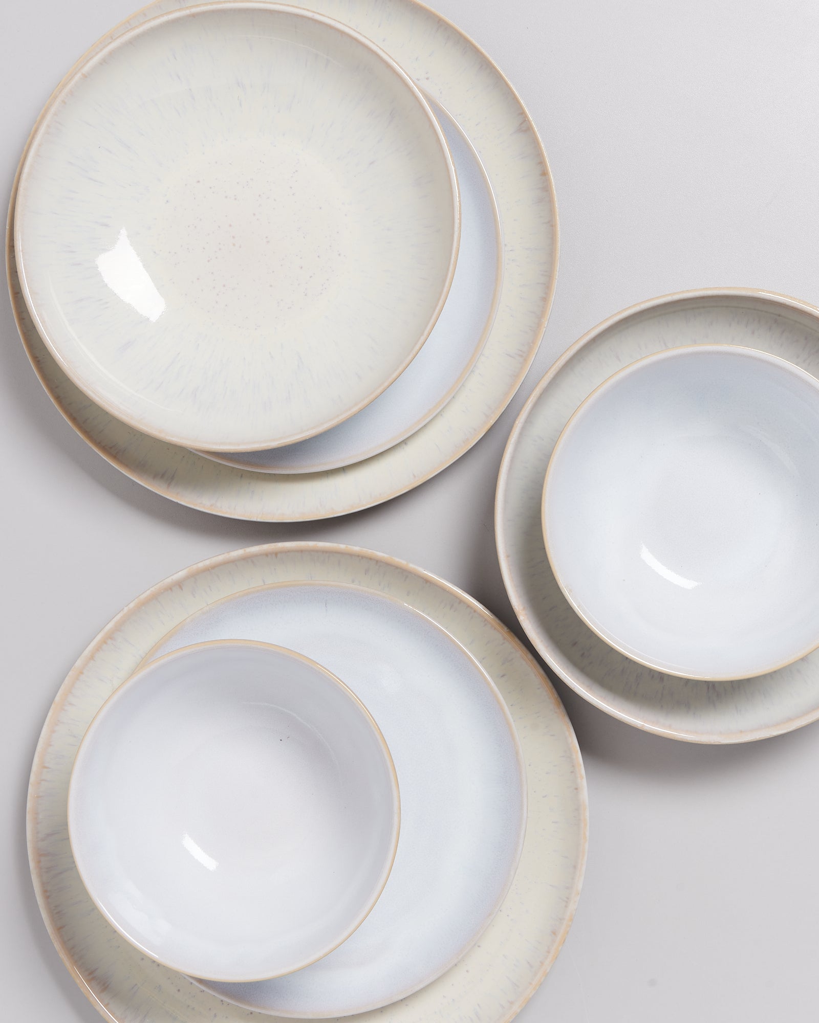 TABLEWARE SET CLASSIC SOFT SAND SAND WHITE 8 PIECES