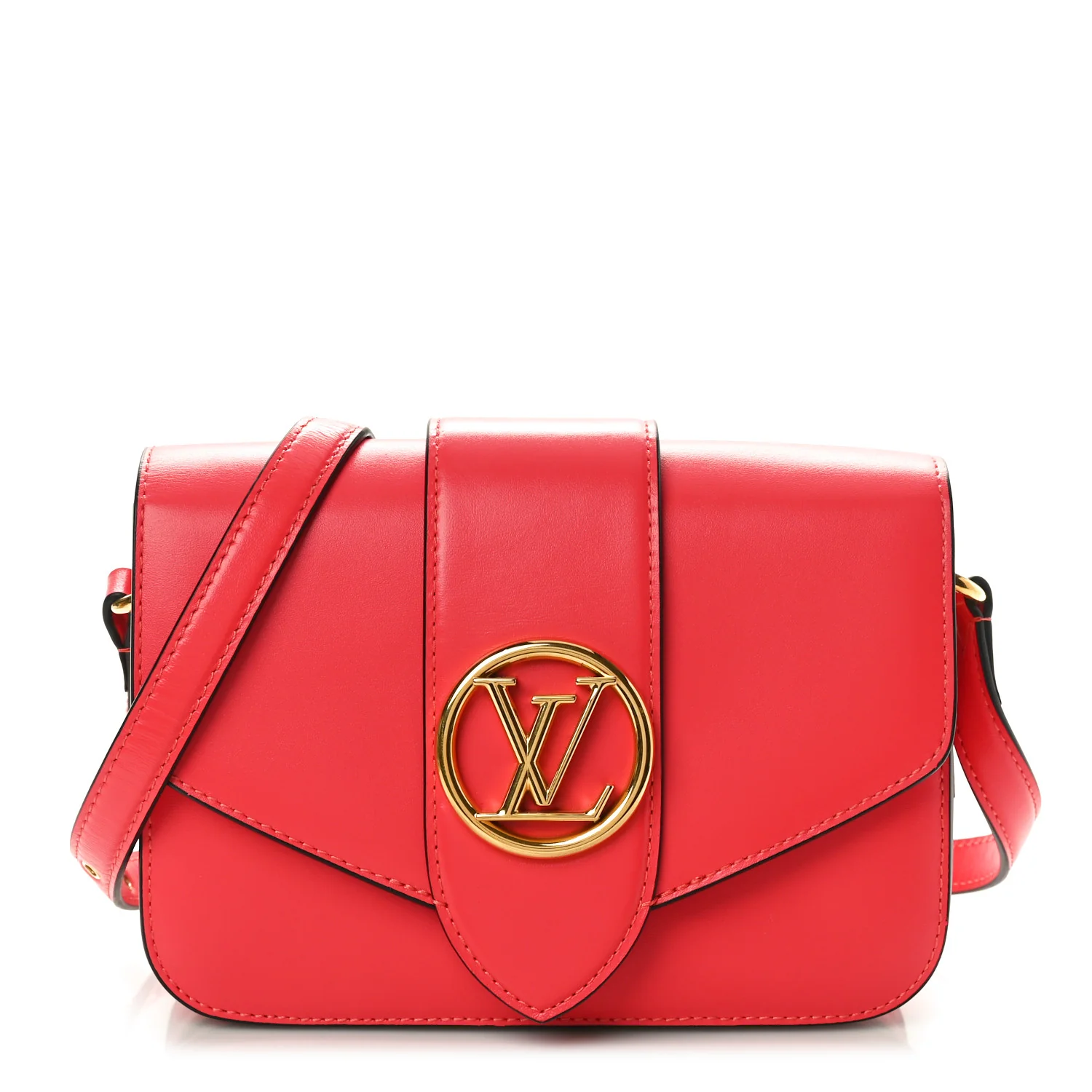 Smooth Calfskin LV Pont 9 Dahlia
