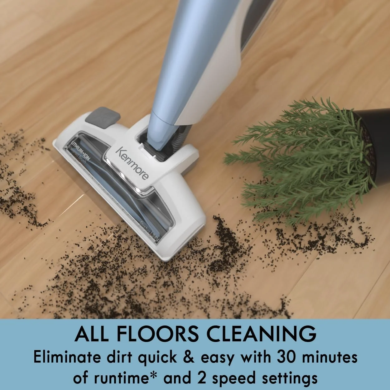 DS1030 Lightweight Cordless Stick Vacuum Cleaner, 24V, White, Handvac under 3lbs(White) - Image 10